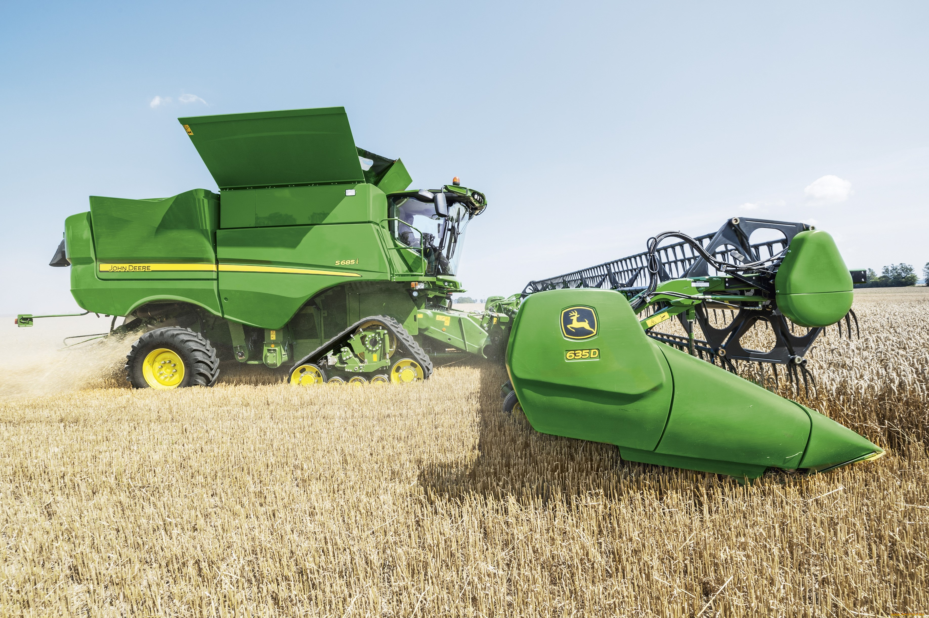 техника, комбайны, john, deere