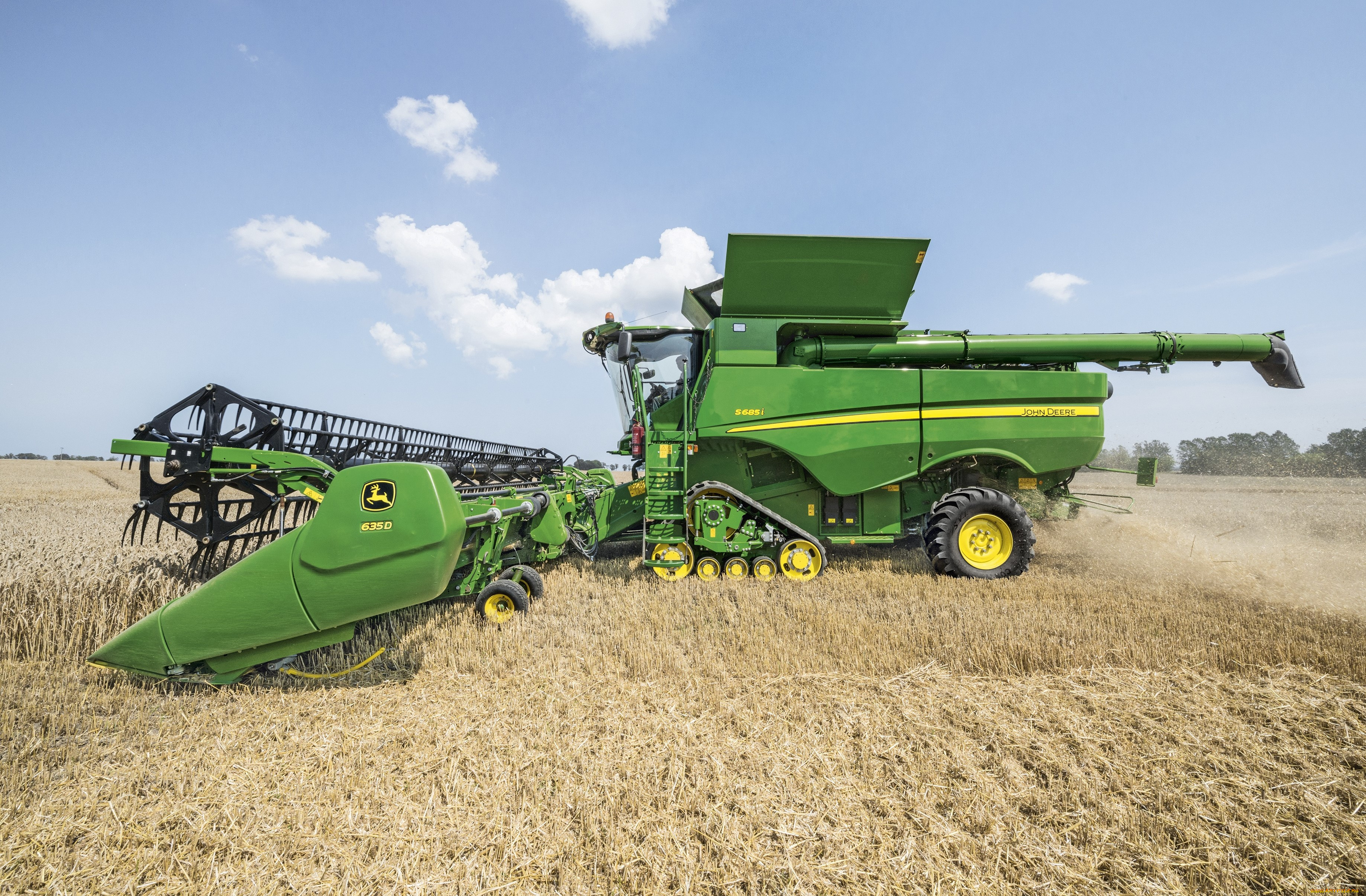 техника, комбайны, john, deere