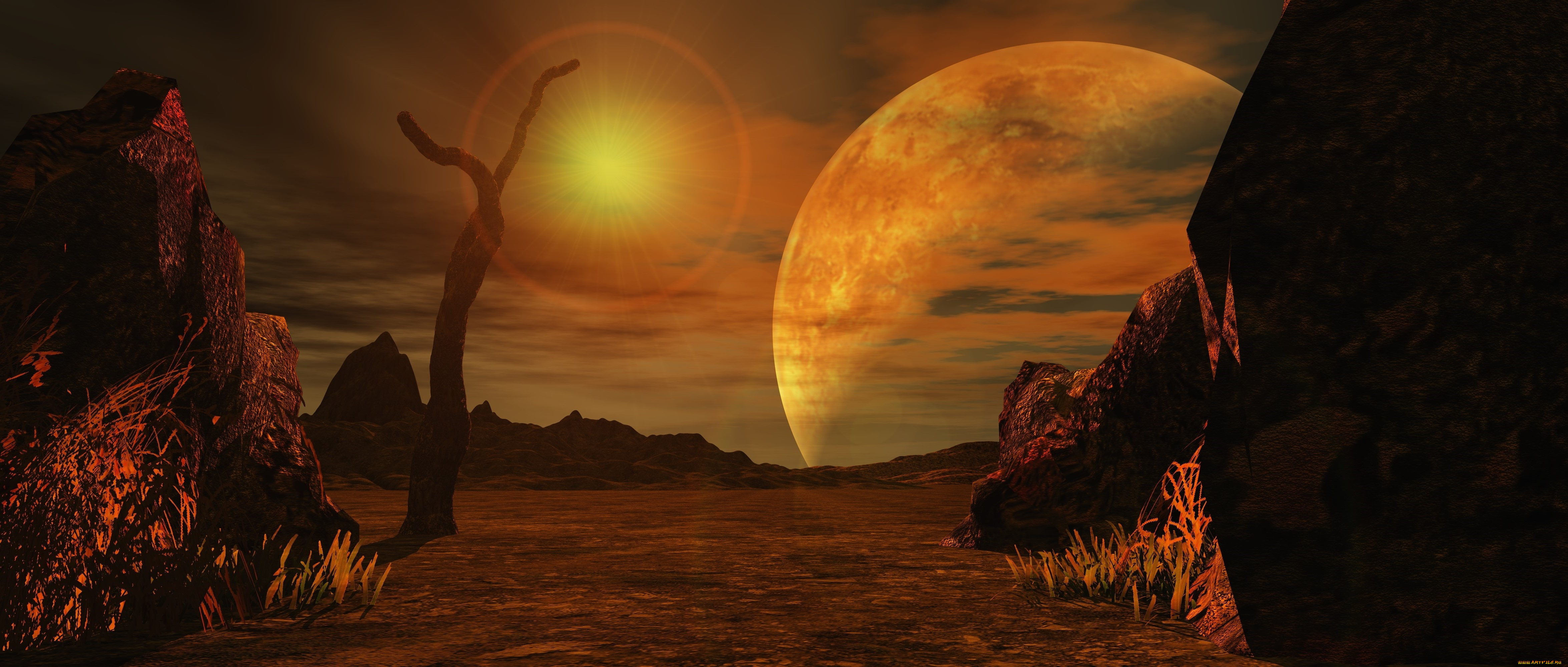 3д, графика, атмосфера, настроение, , atmosphere, , , mood, , планеты, поверхность