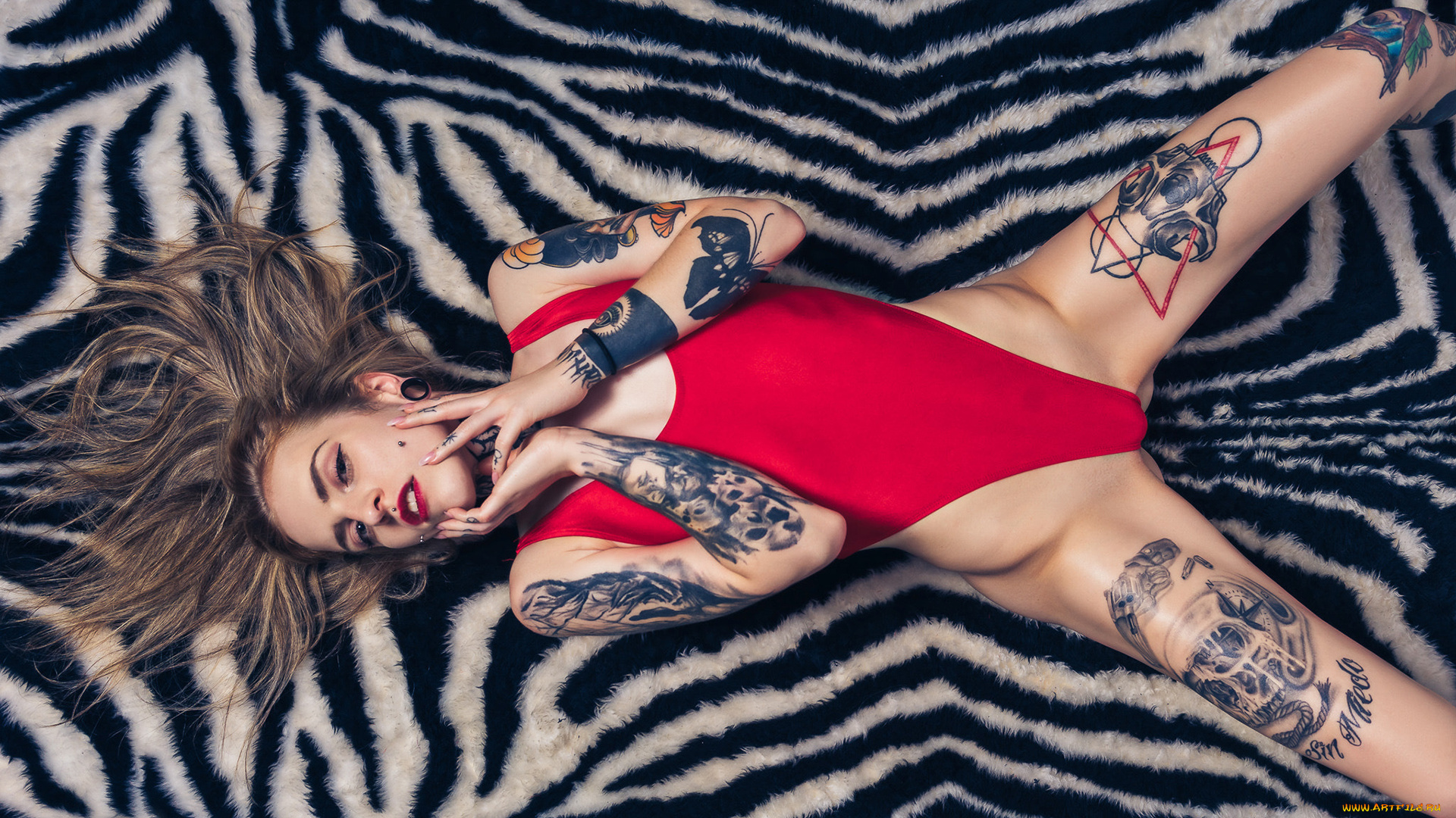 девушки, -unsort, , брюнетки, темноволосые, пирсинг, тату