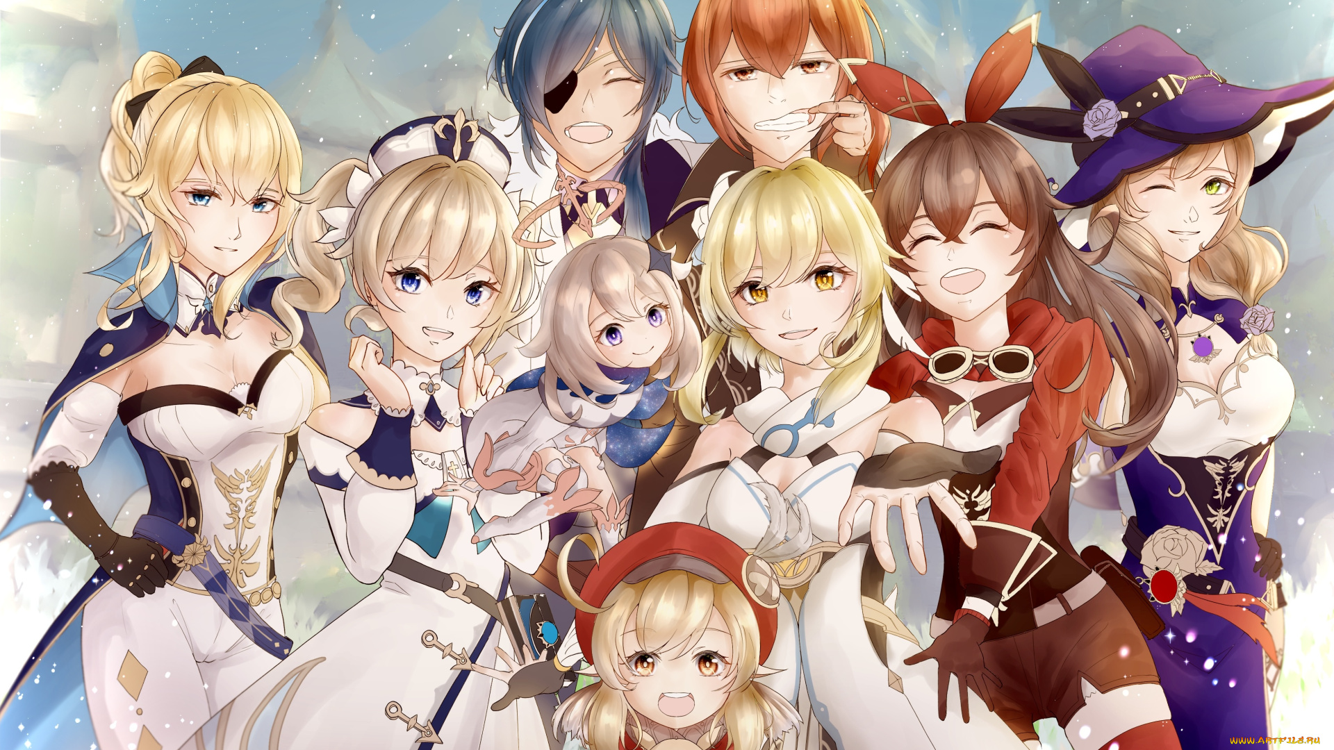 аниме, genshin, impact, genshin, impact