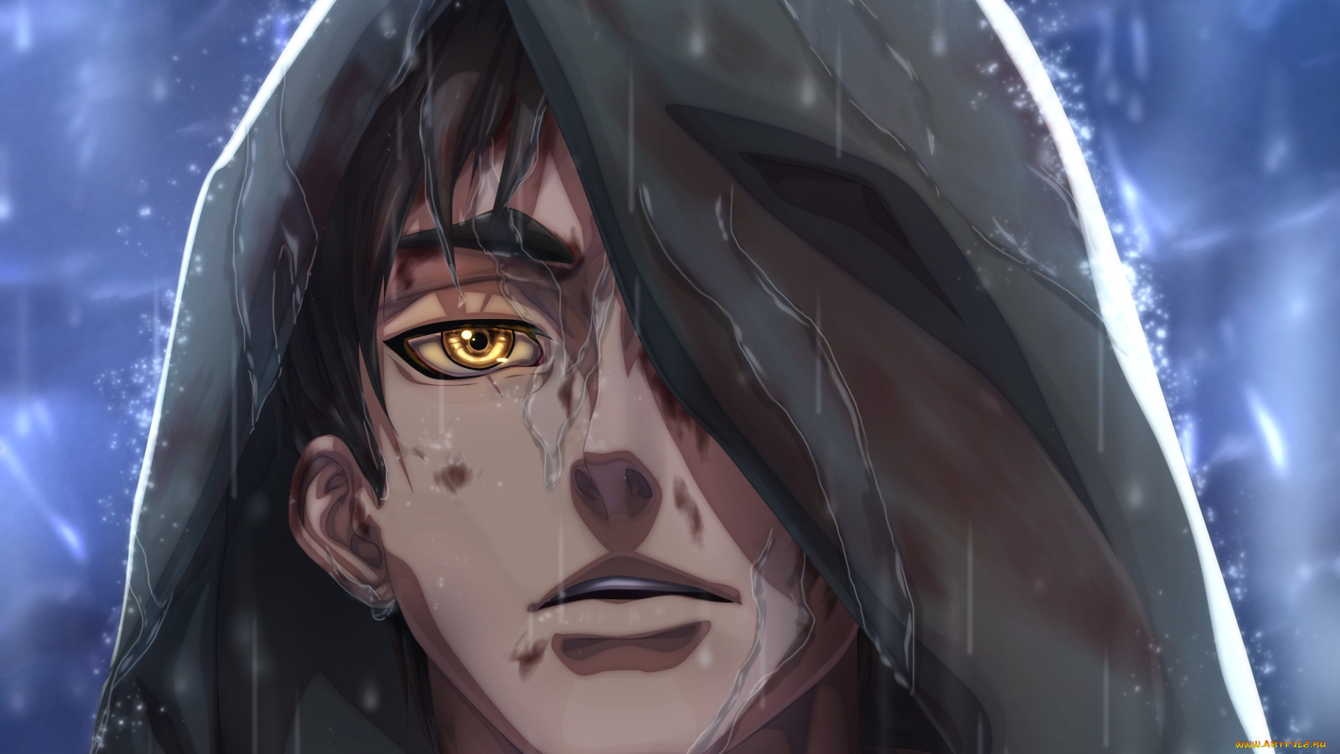 аниме, shingeki, no, kyojin, атака, титанов