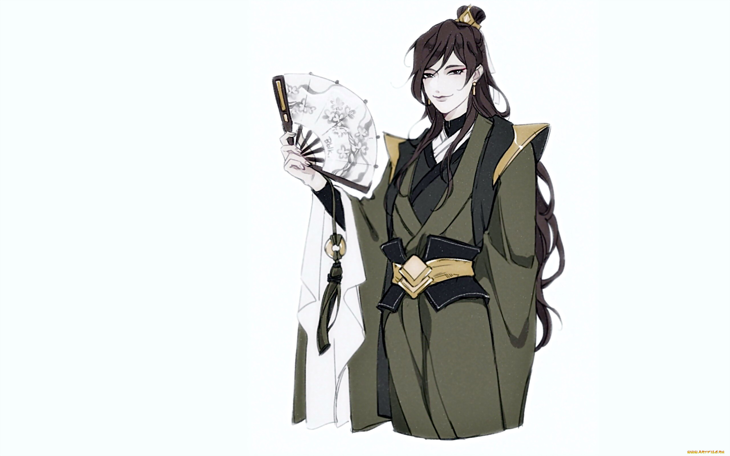 аниме, mo, dao, zu, shi, ханьфу, веер