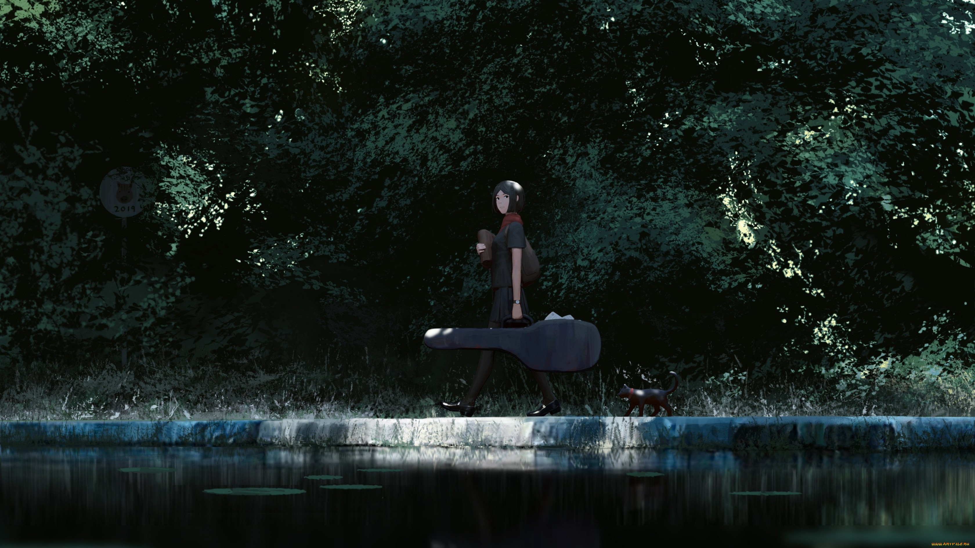 guweiz, аниме, музыка, девушка