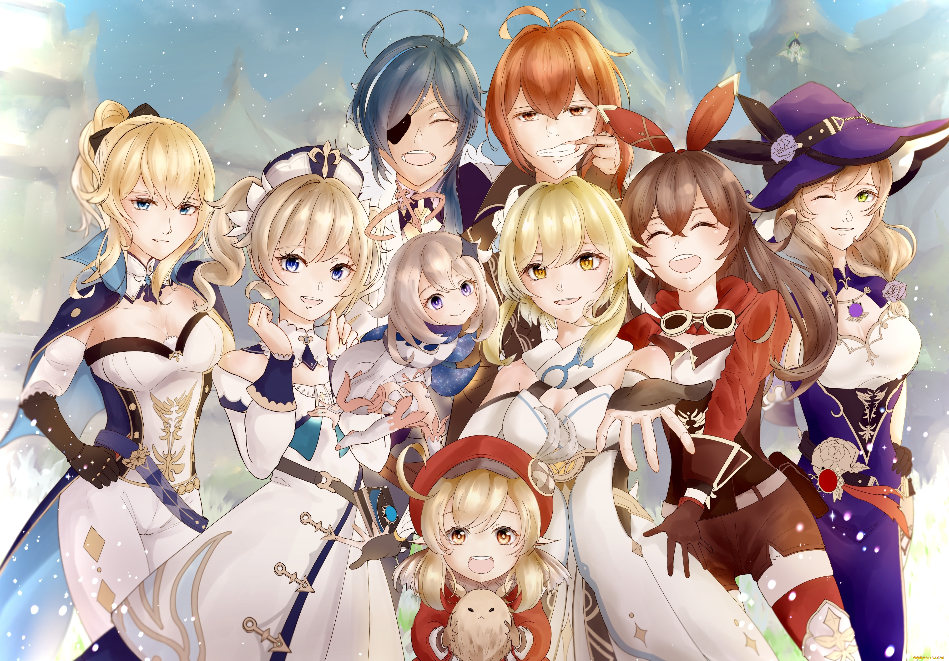 аниме, genshin, impact, genshin, impact