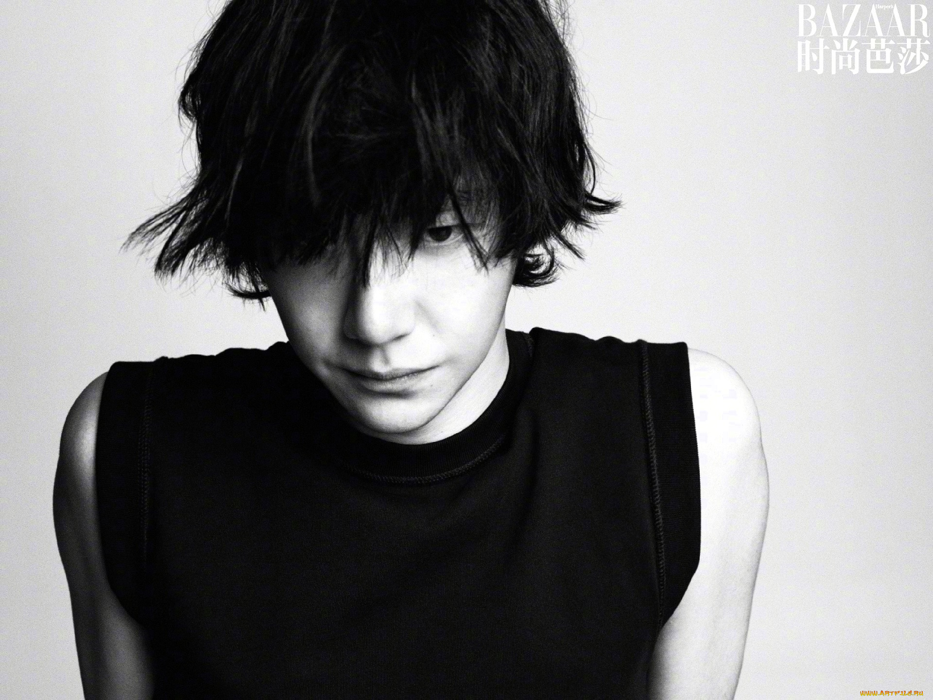 мужчины, wang, yi, bo, актер, лицо, футболка