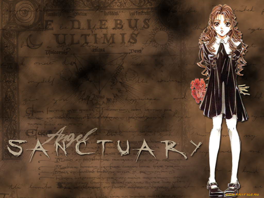 аниме, angel, sanctuary