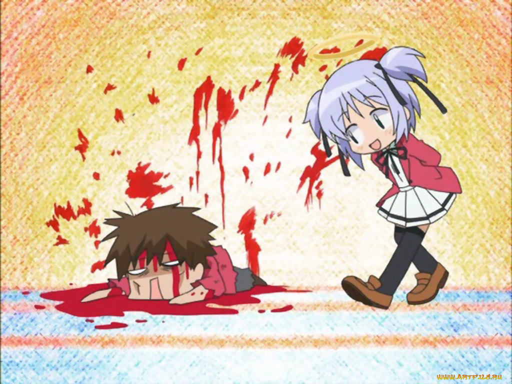 аниме, bokusatsu, tenshi, dokuro, chan