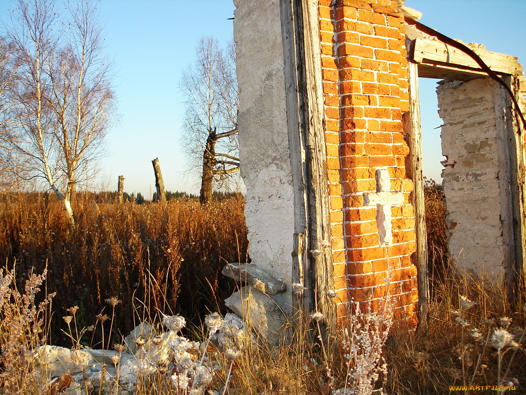 разное, развалины, руины, металлолом