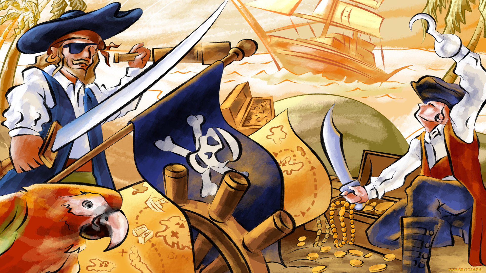 рисованные, люди