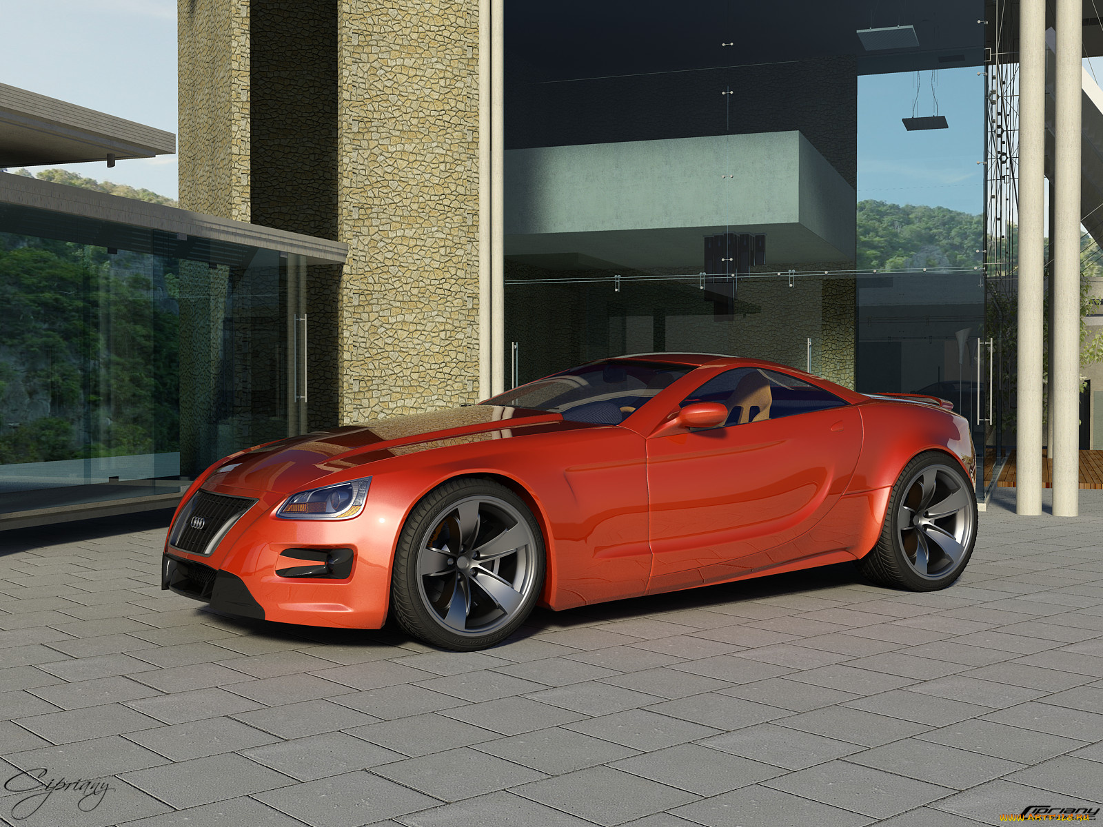 автомобили, 3д