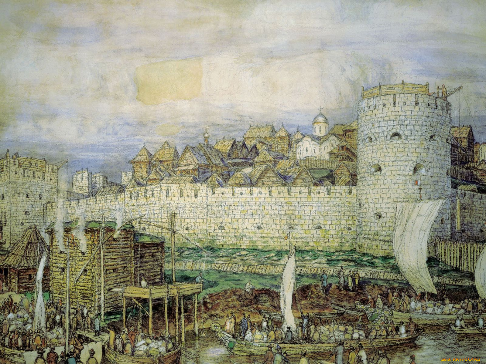 аполлинарий, васнецов, рисованные