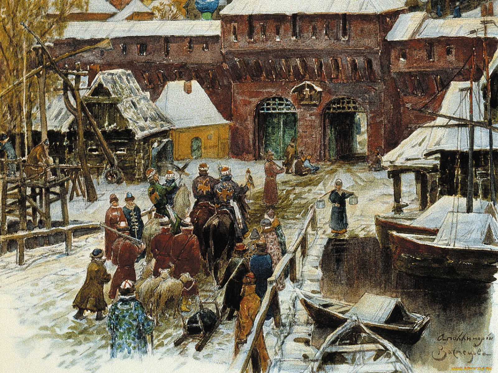 аполлинарий, васнецов, рисованные