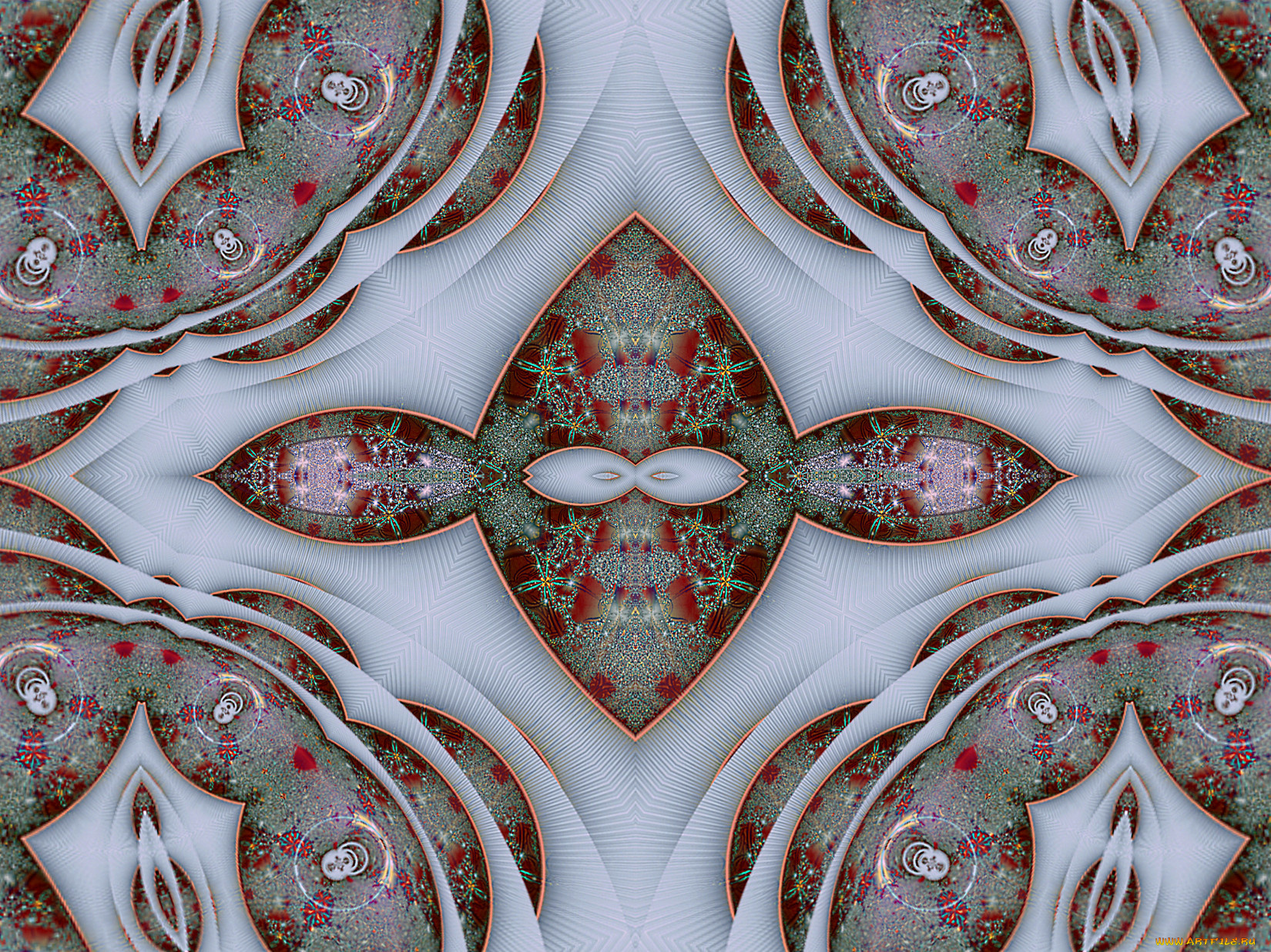 3д, графика, fractal, фракталы, фон, узор