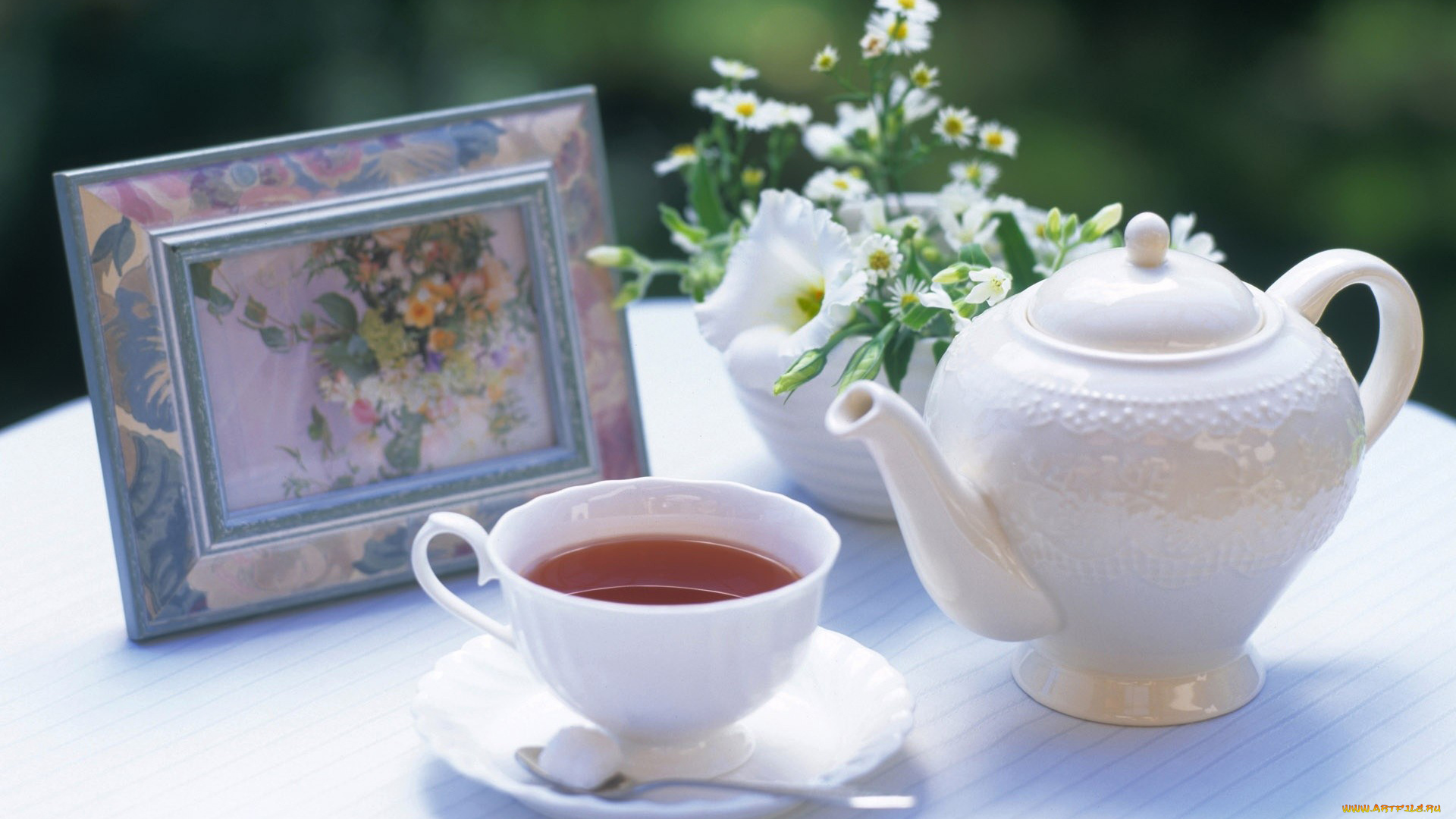 еда, напитки, Чай, рамка, фото, заварник, букет, чай