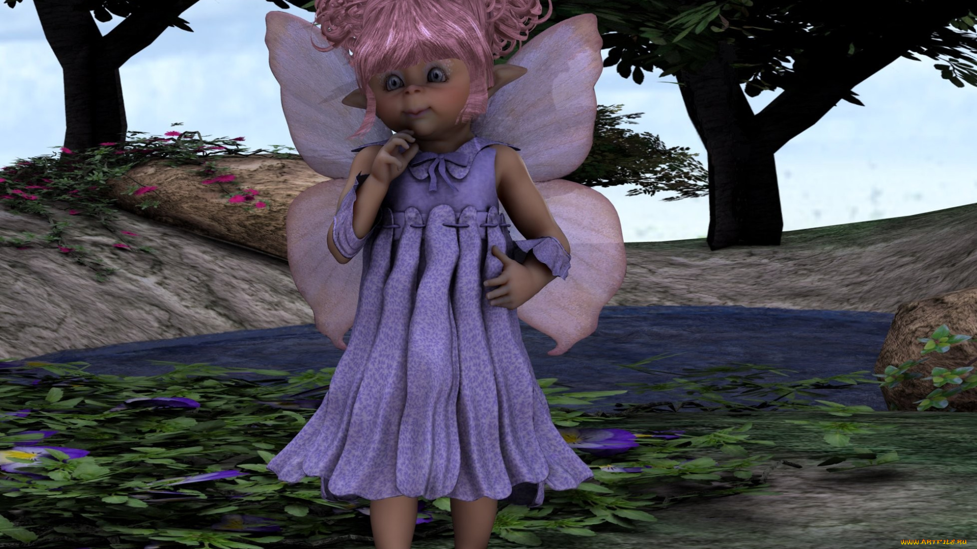 3д, графика, elves, эльфы, julesz