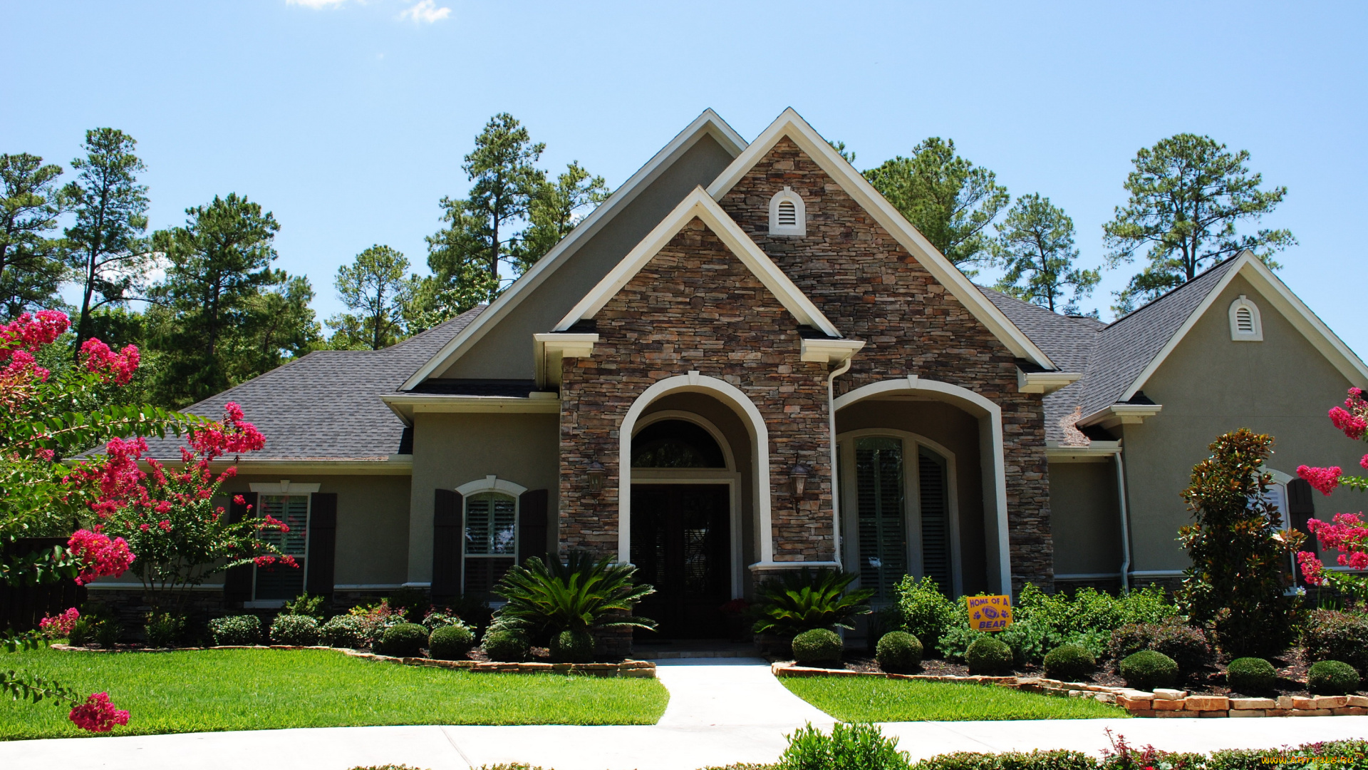 города, здания, дома, дом, лужайка