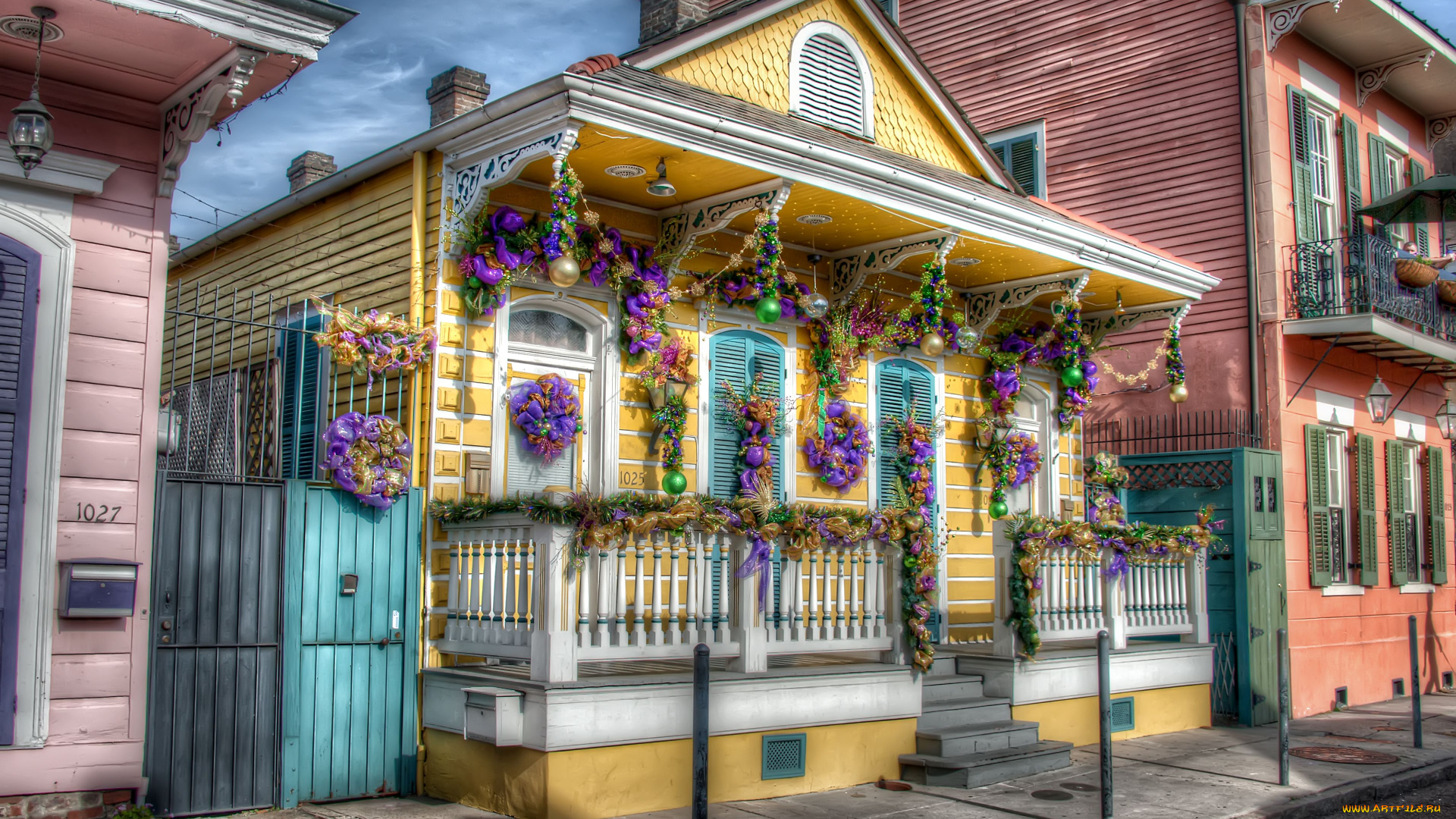 new, orleans, города, здания, дома, игрушки, украшение