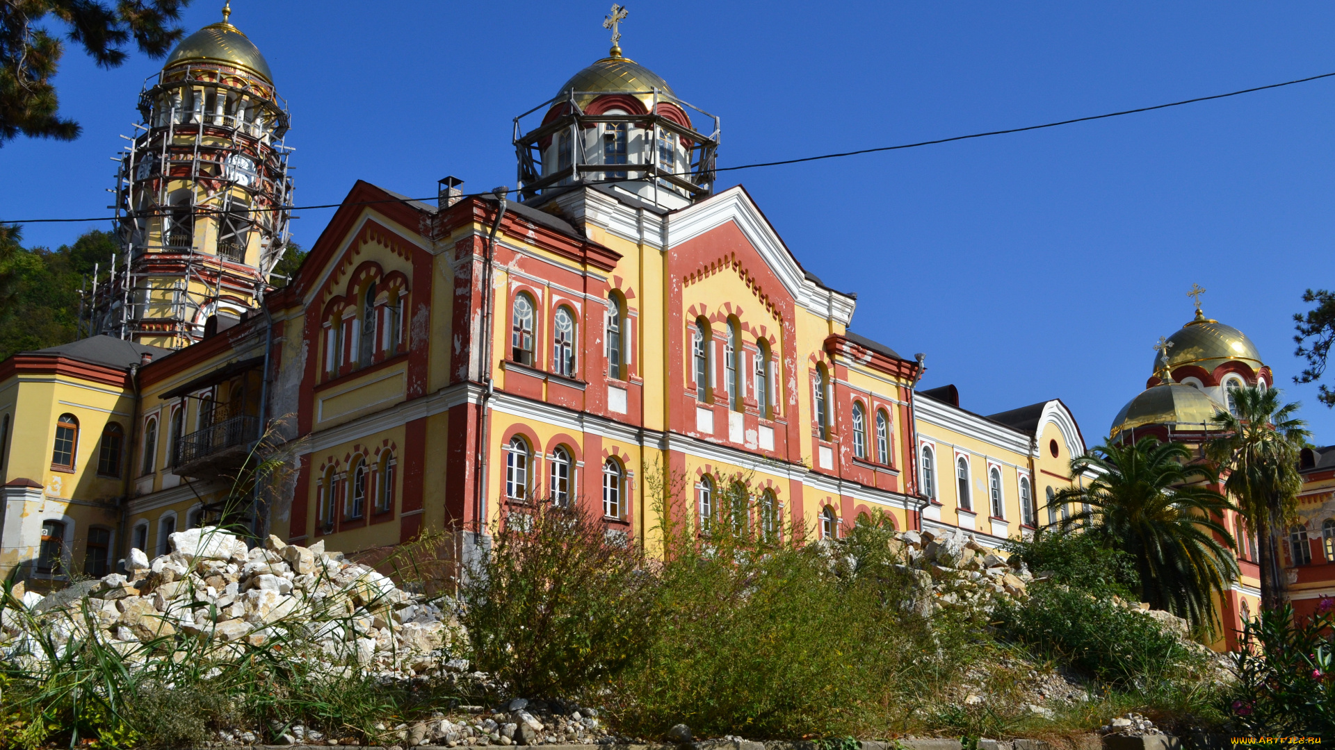 новоафонский, монастырь, абхазия, города, православные, церкви, монастыри