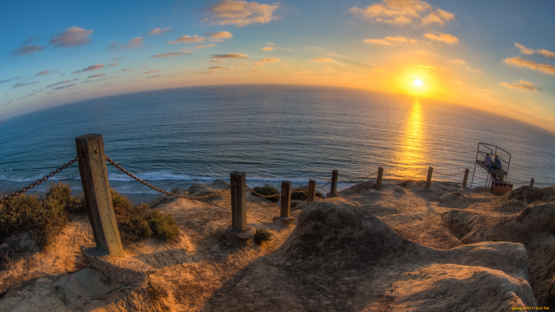 san, diego, california, природа, восходы, закаты, закат, море