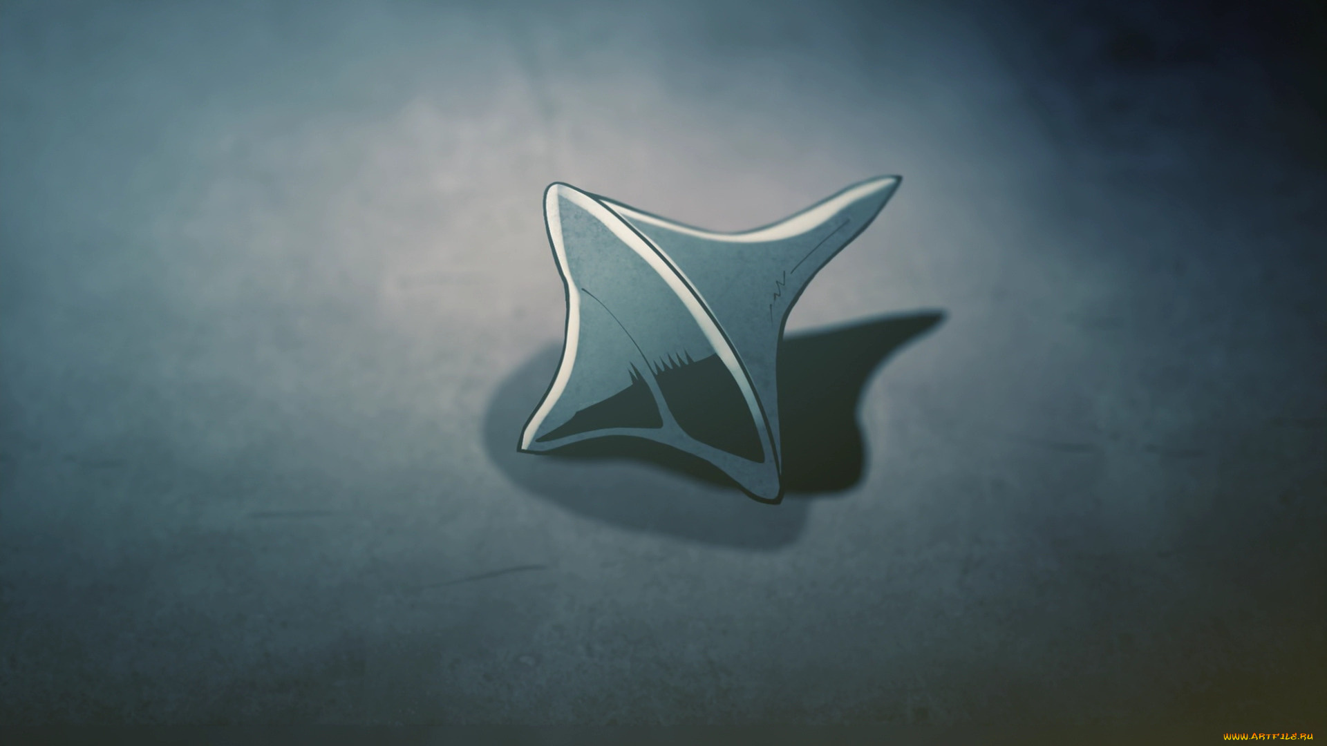 векторная, графика, тень, юла, волчок