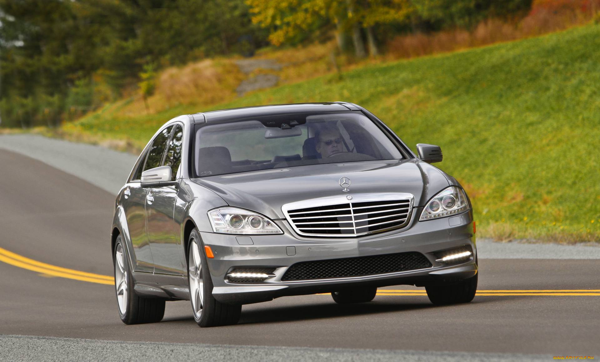 автомобили, mercedes, benz, дорога, скорость, линия, mercedes-benz, трава, лето