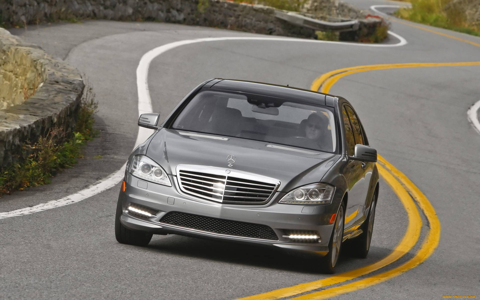 автомобили, mercedes, benz, дорога, скорость, линия, mercedes-benz, трава, лето