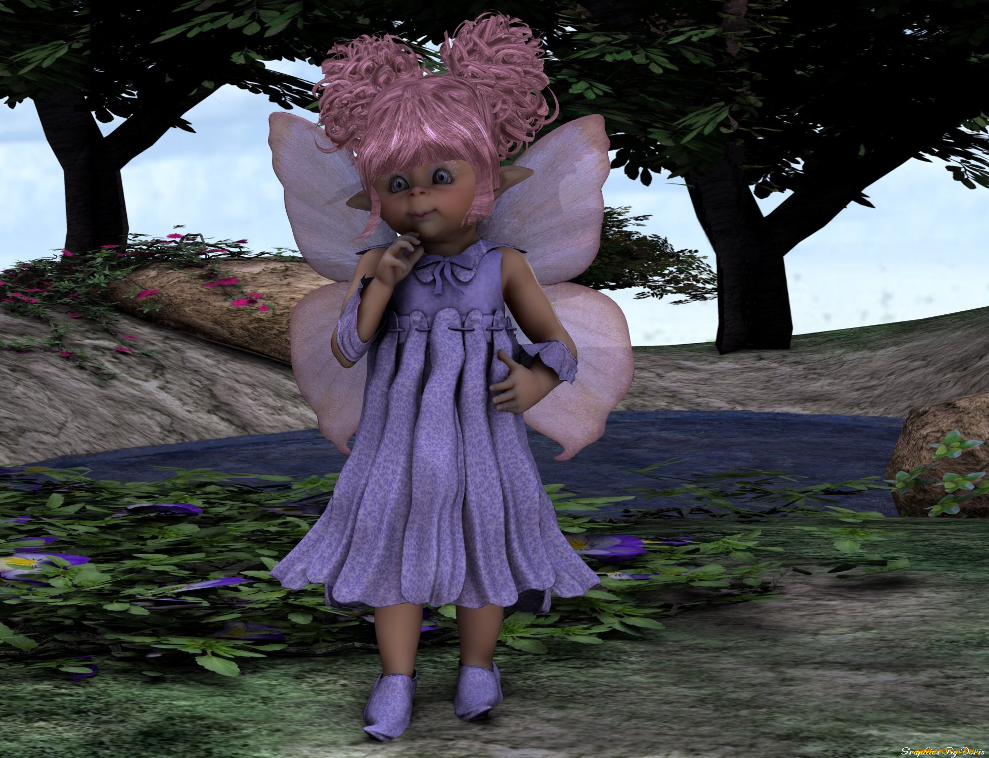 3д, графика, elves, эльфы, julesz