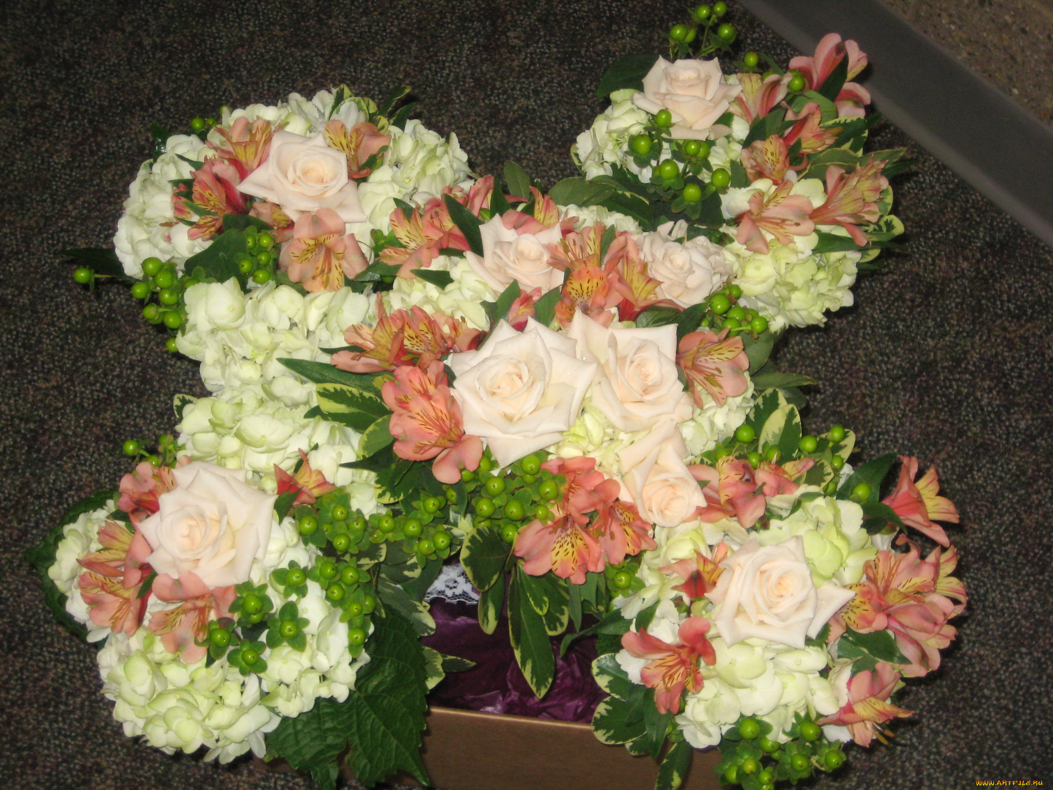 цветы, букеты, композиции, альстромерия, розы