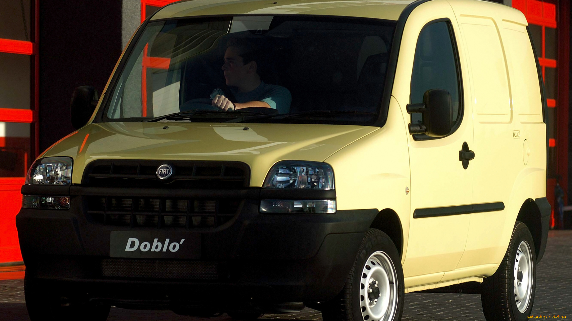 автомобили, fiat, желтый, 223, za-spec, 2003, cargo, doblо