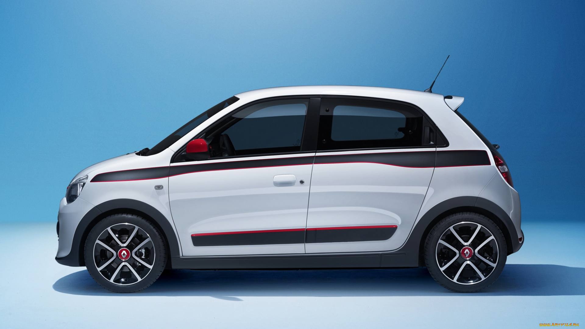 автомобили, renault, 2014г, фон, синий, twingo