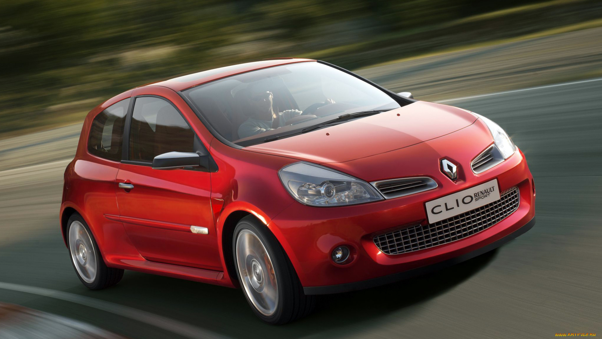 автомобили, renault, красный, 2005г, concept, sport, clio