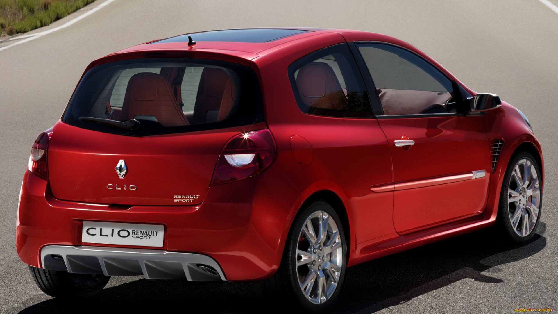 автомобили, renault, красный, 2005г, concept, sport, clio