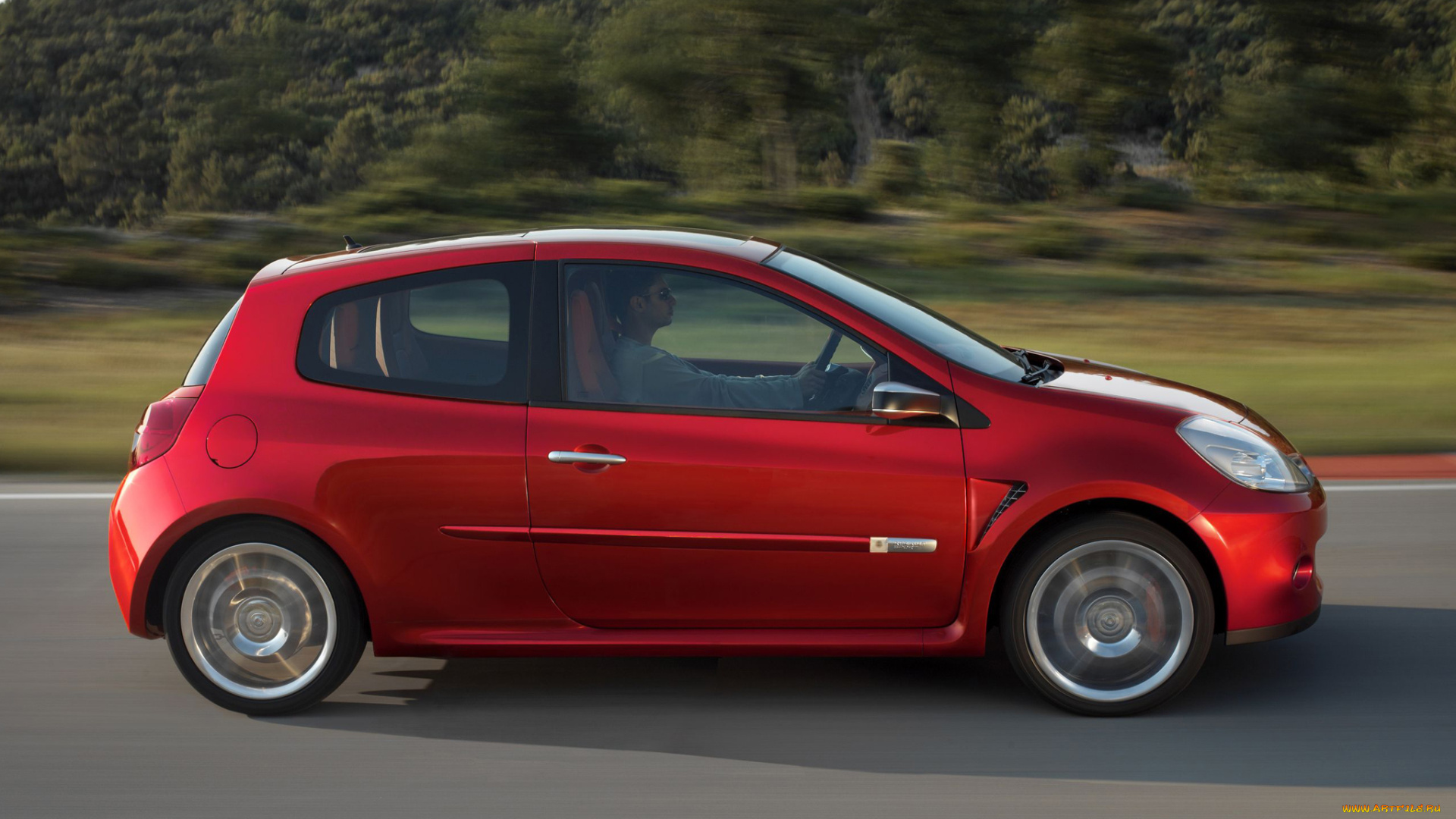 автомобили, renault, sport, clio, concept, 2005г, красный