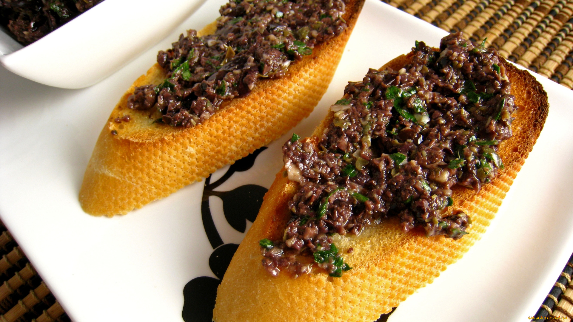 еда, бутерброды, , гамбургеры, , канапе, икра, зелень