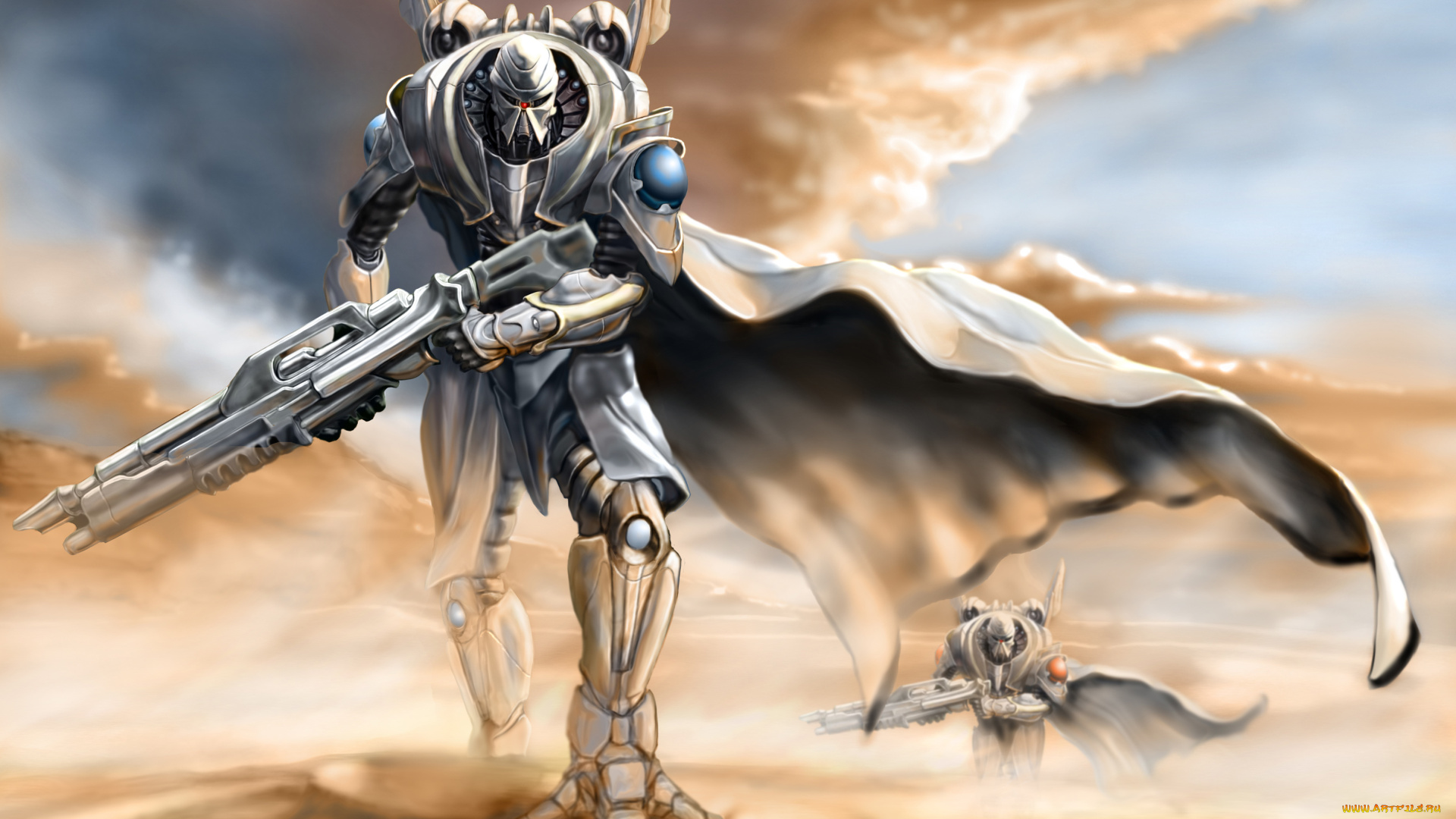 фэнтези, роботы, , киборги, , механизмы, будущее, киборги, пустыня