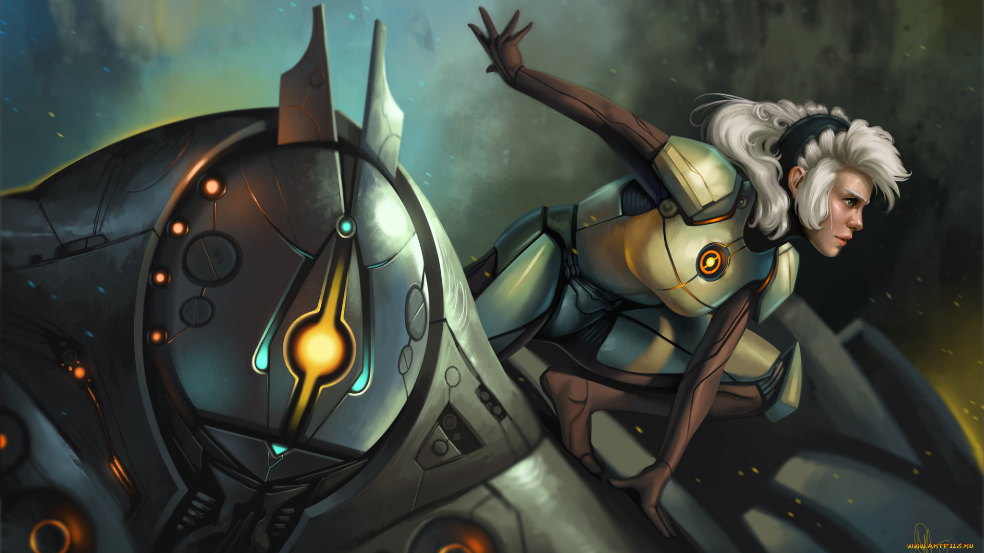 фэнтези, роботы, , киборги, , механизмы, девушка, будущее, механоид, робот