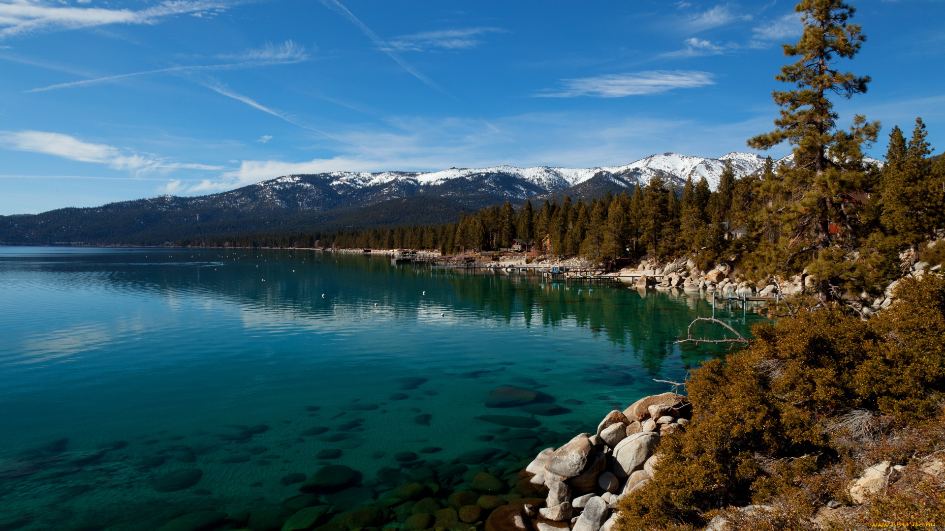 озеро, , tahoe, невада, природа, реки, озера, tahoe, озеро, побережье, лес, невада