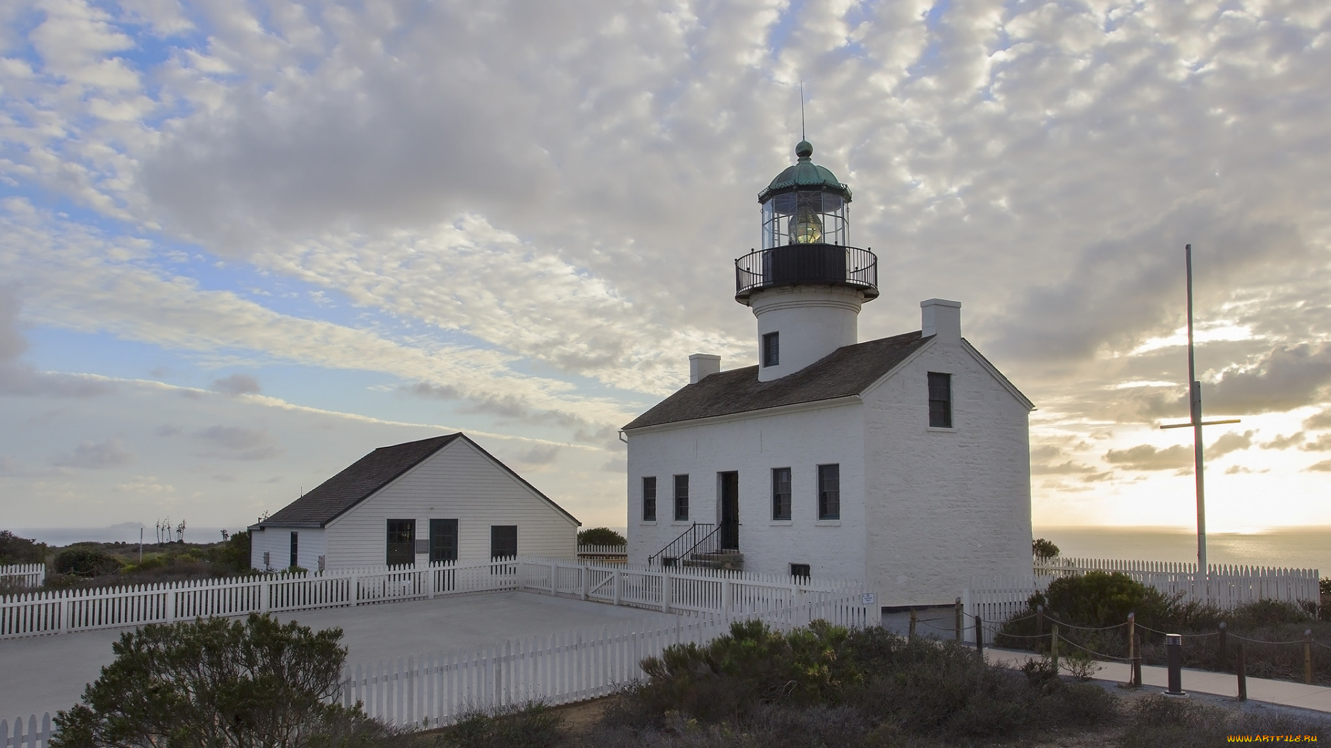 природа, маяки, маяк, свет, облака
