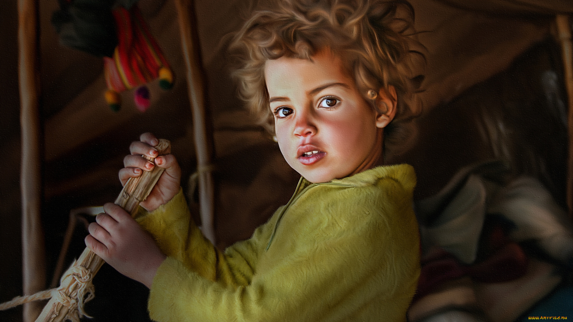 рисованные, дети, мальчик