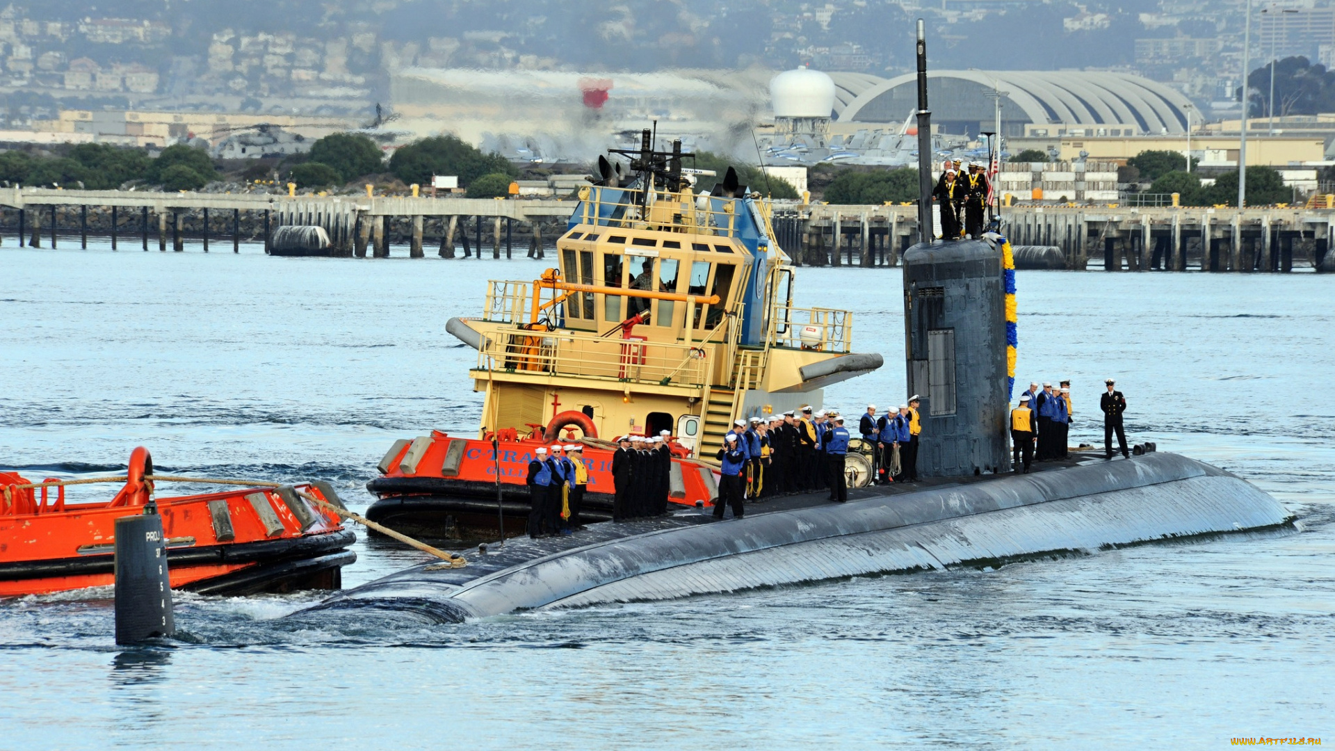 uss, hampton, корабли, разные, вместе, сша, вмс, субмарина