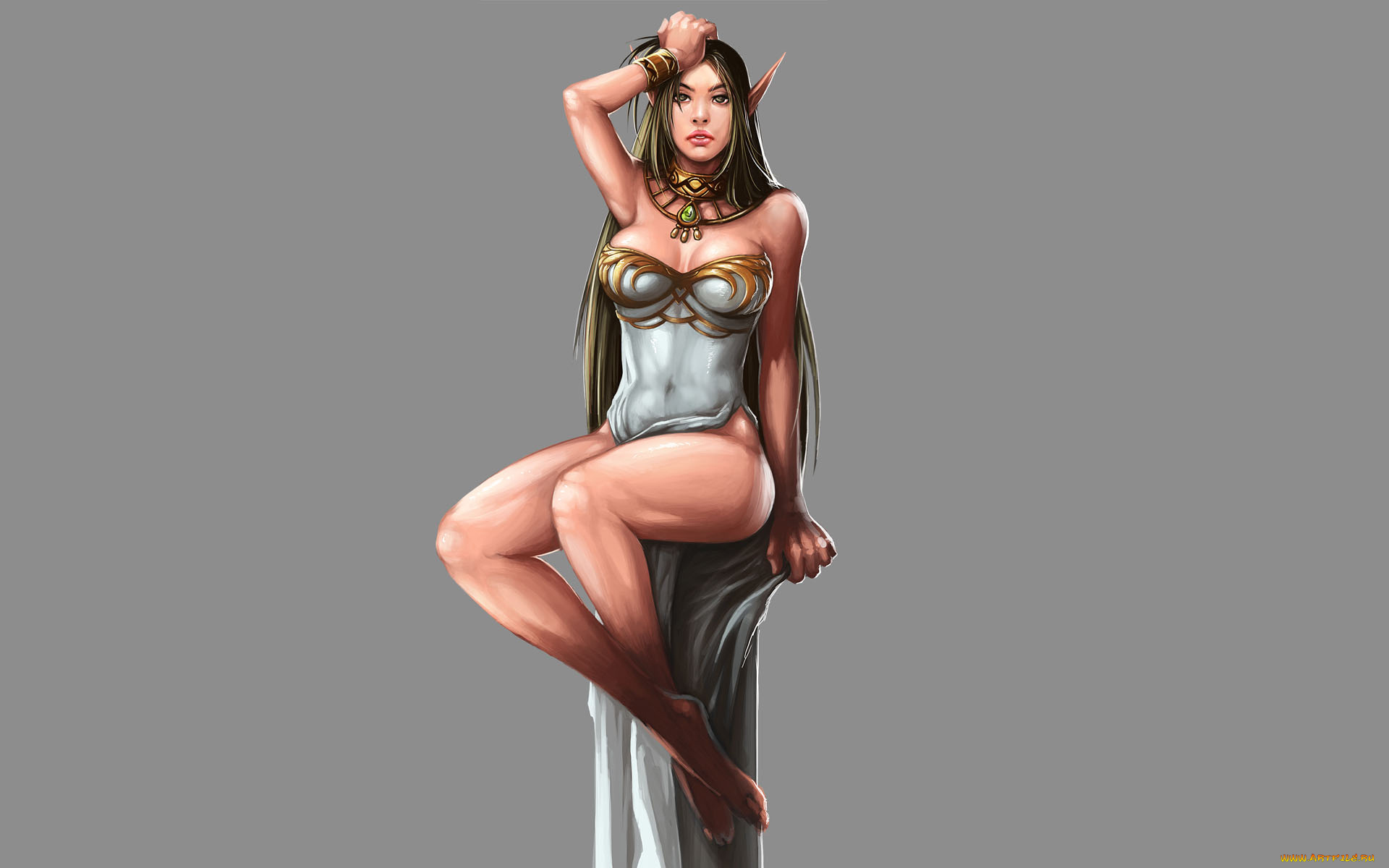 девушка, фэнтези, эльфы, эльф