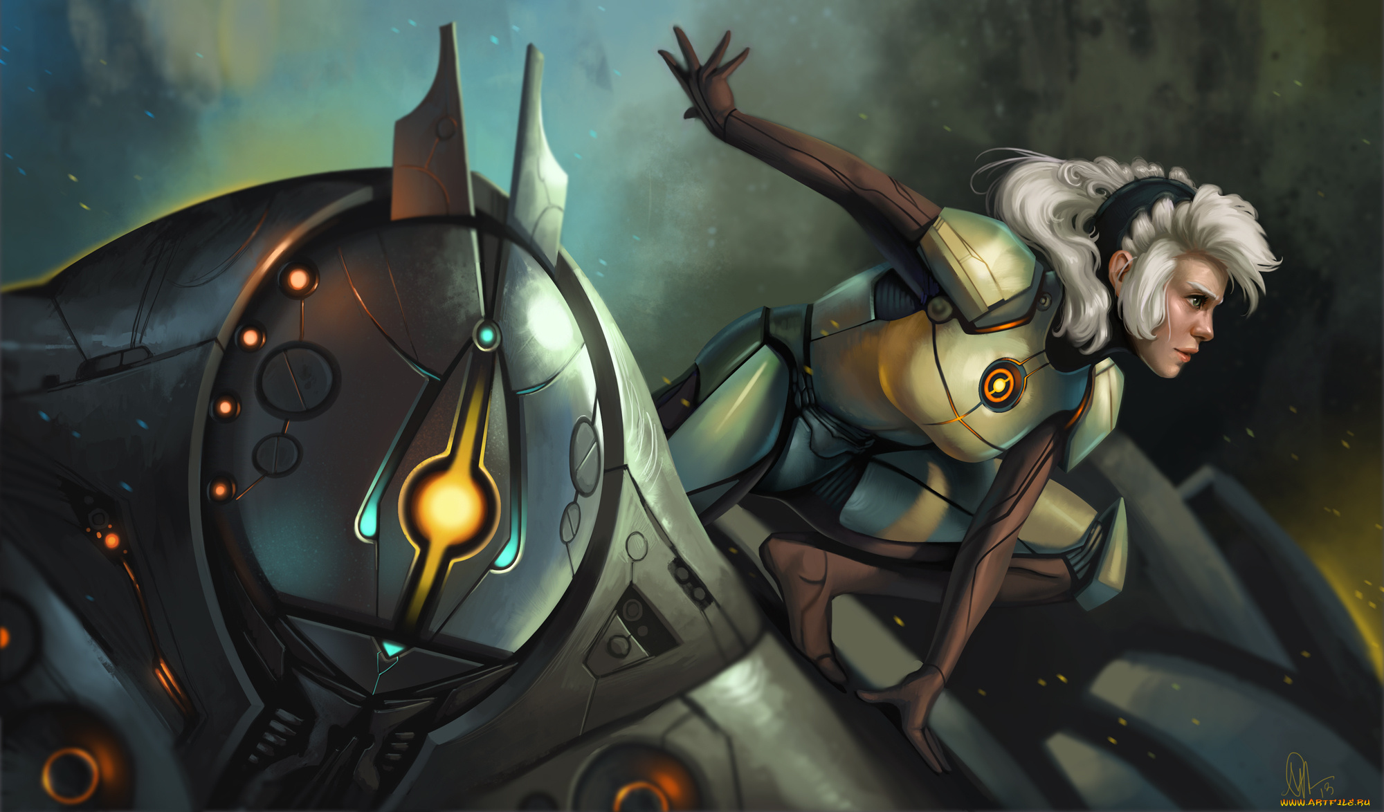 фэнтези, роботы, , киборги, , механизмы, девушка, будущее, механоид, робот