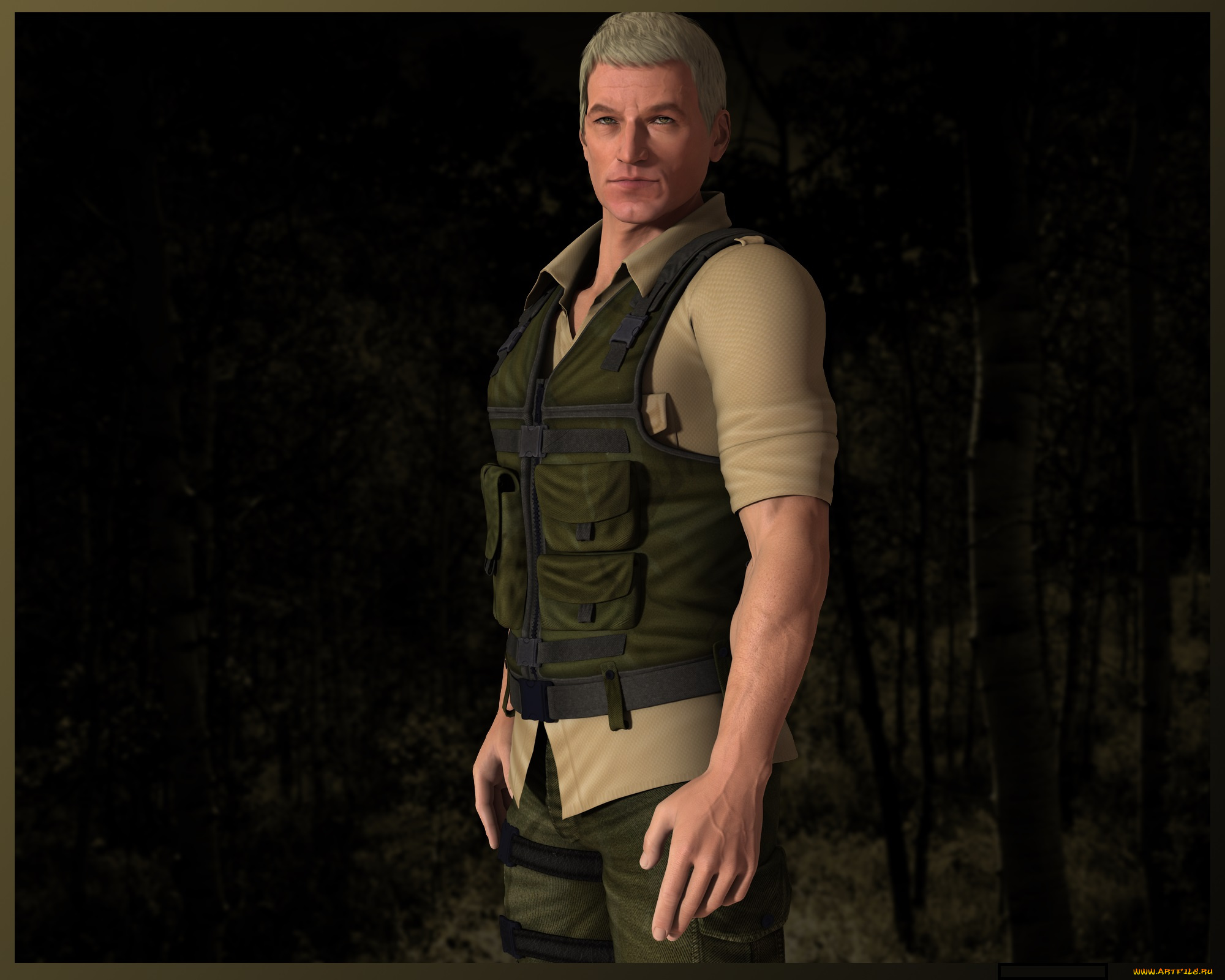 3д, графика, people, , люди, мужчина, взгляд