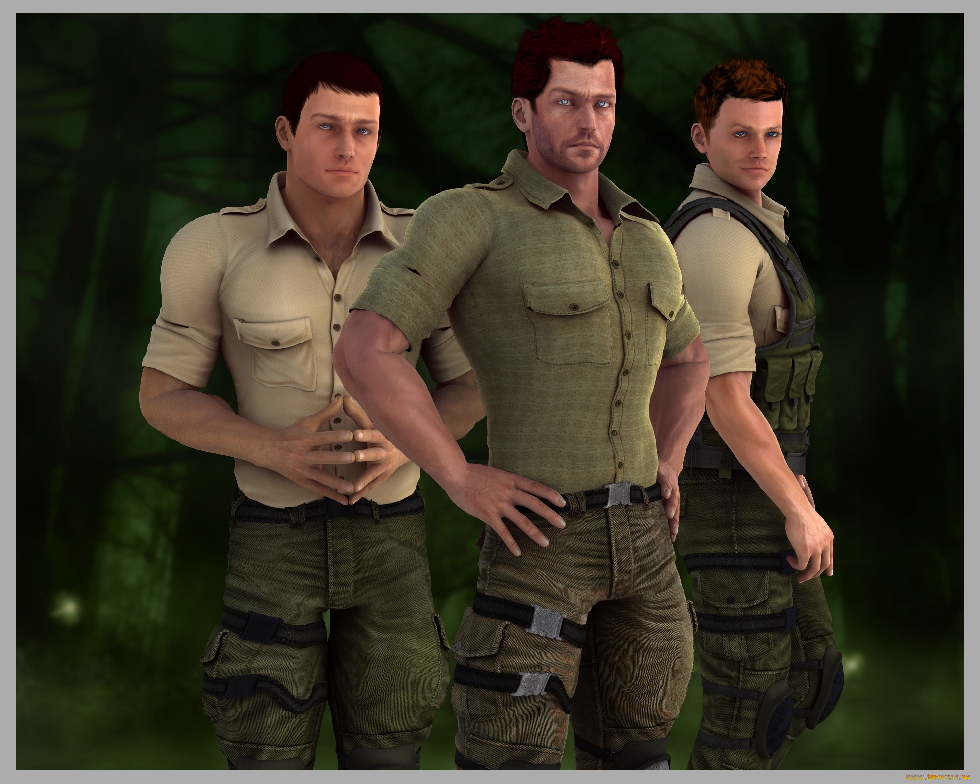 3д, графика, people, , люди, мужчины