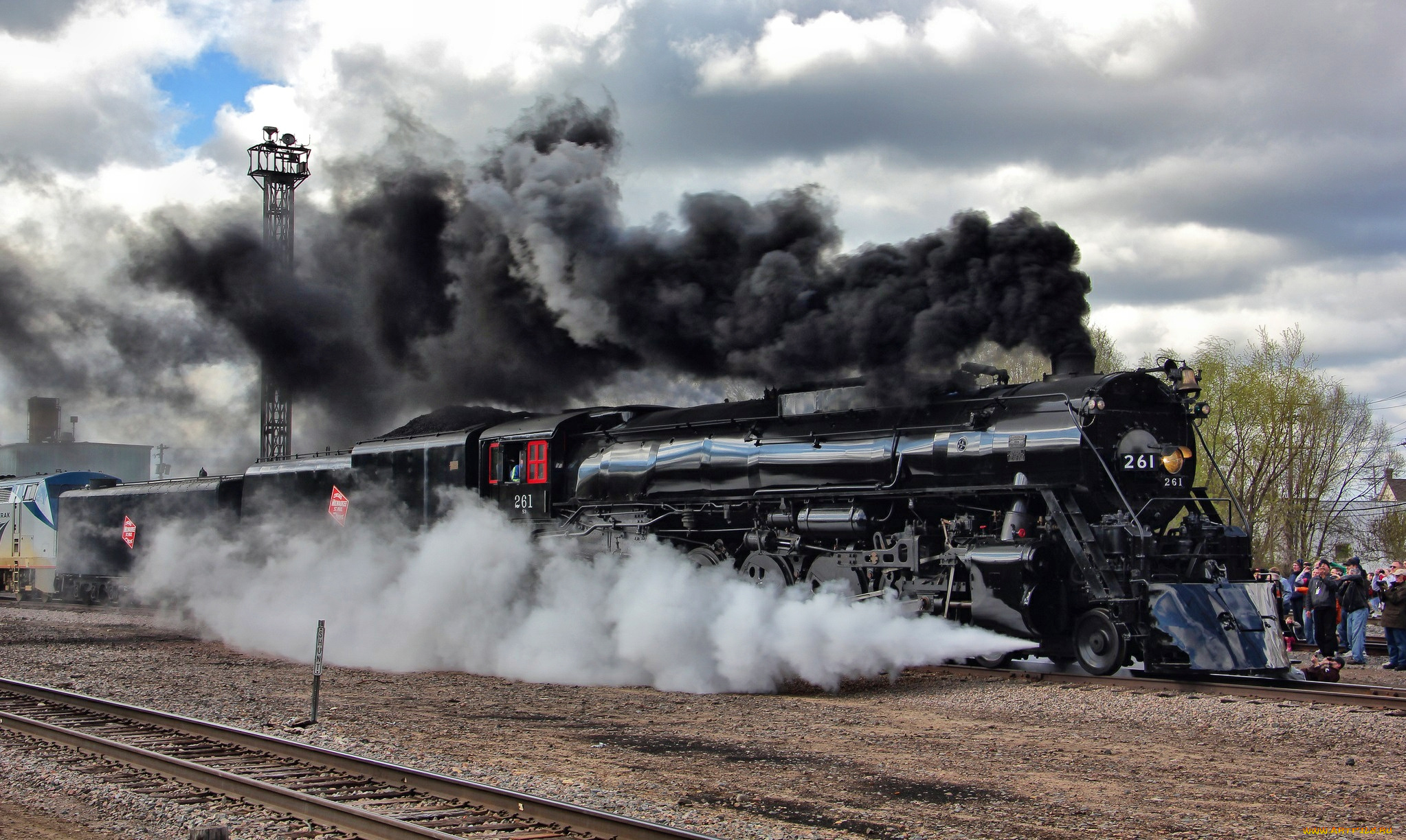 техника, паровозы, рельсы, дорога, состав, паровоз, железная