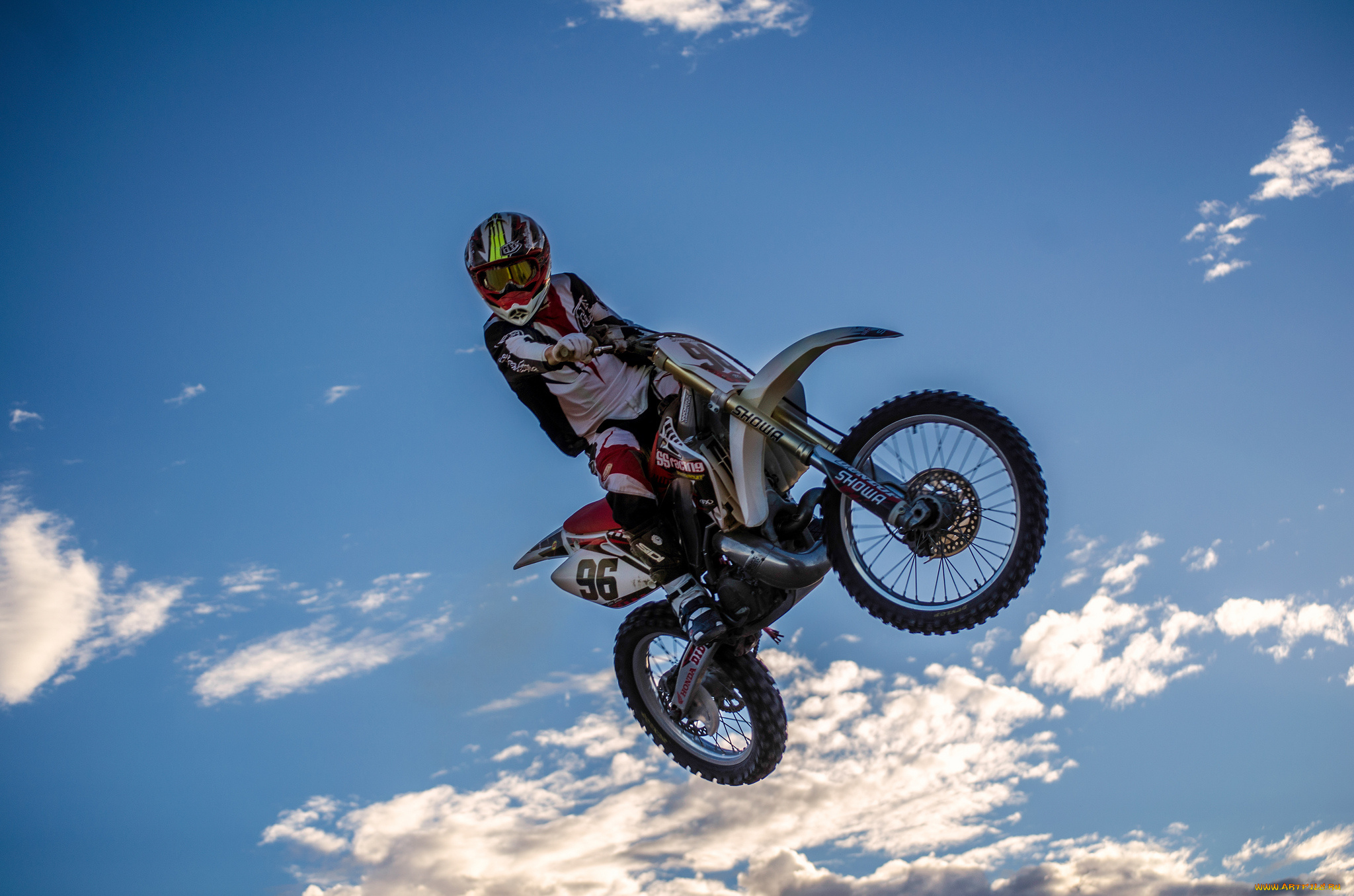 спорт, мотокросс, гонщик, байк, прыжок, кросс