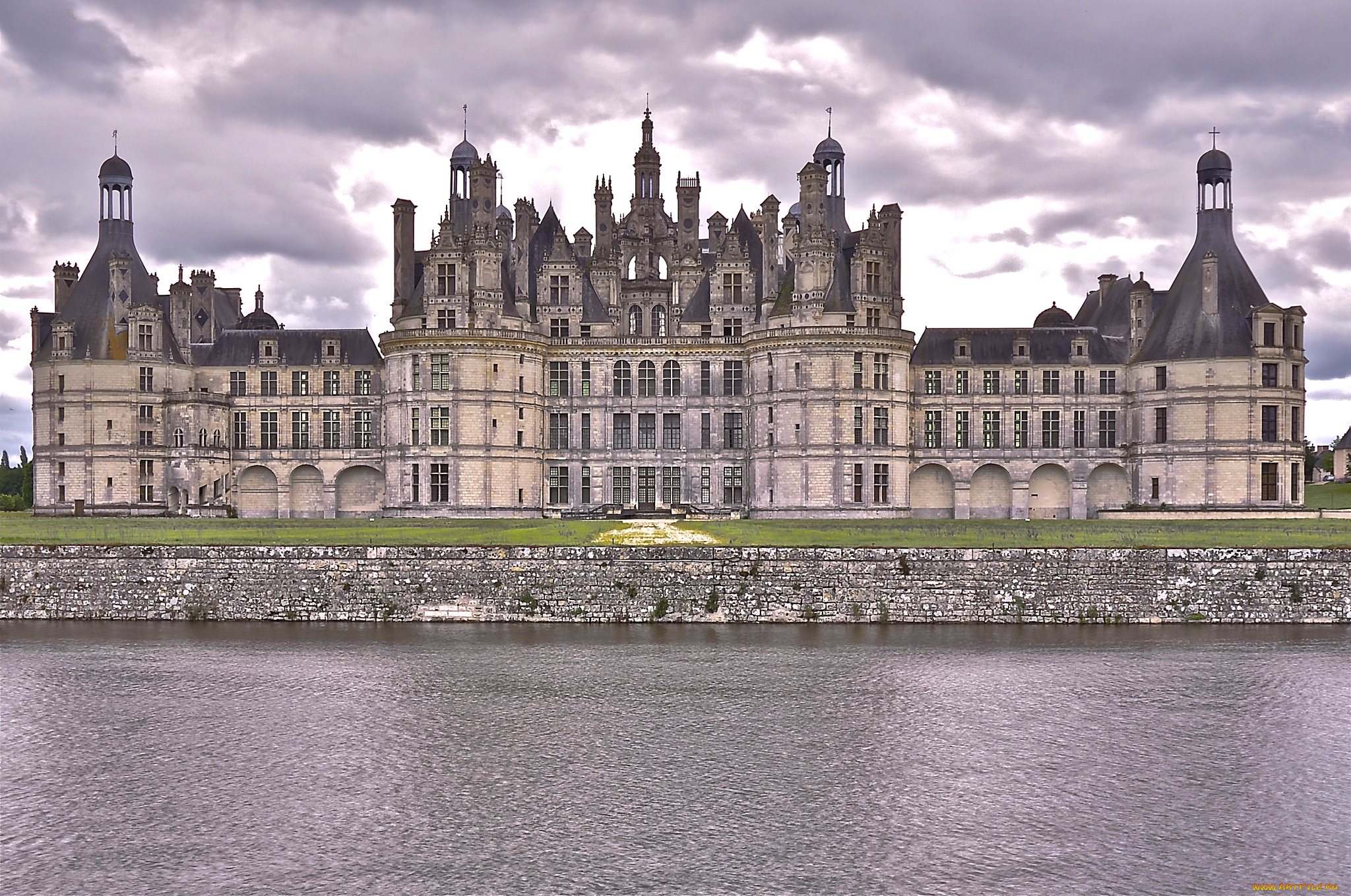 замок, шамбор, , франция, города, замки, франции, шамбор