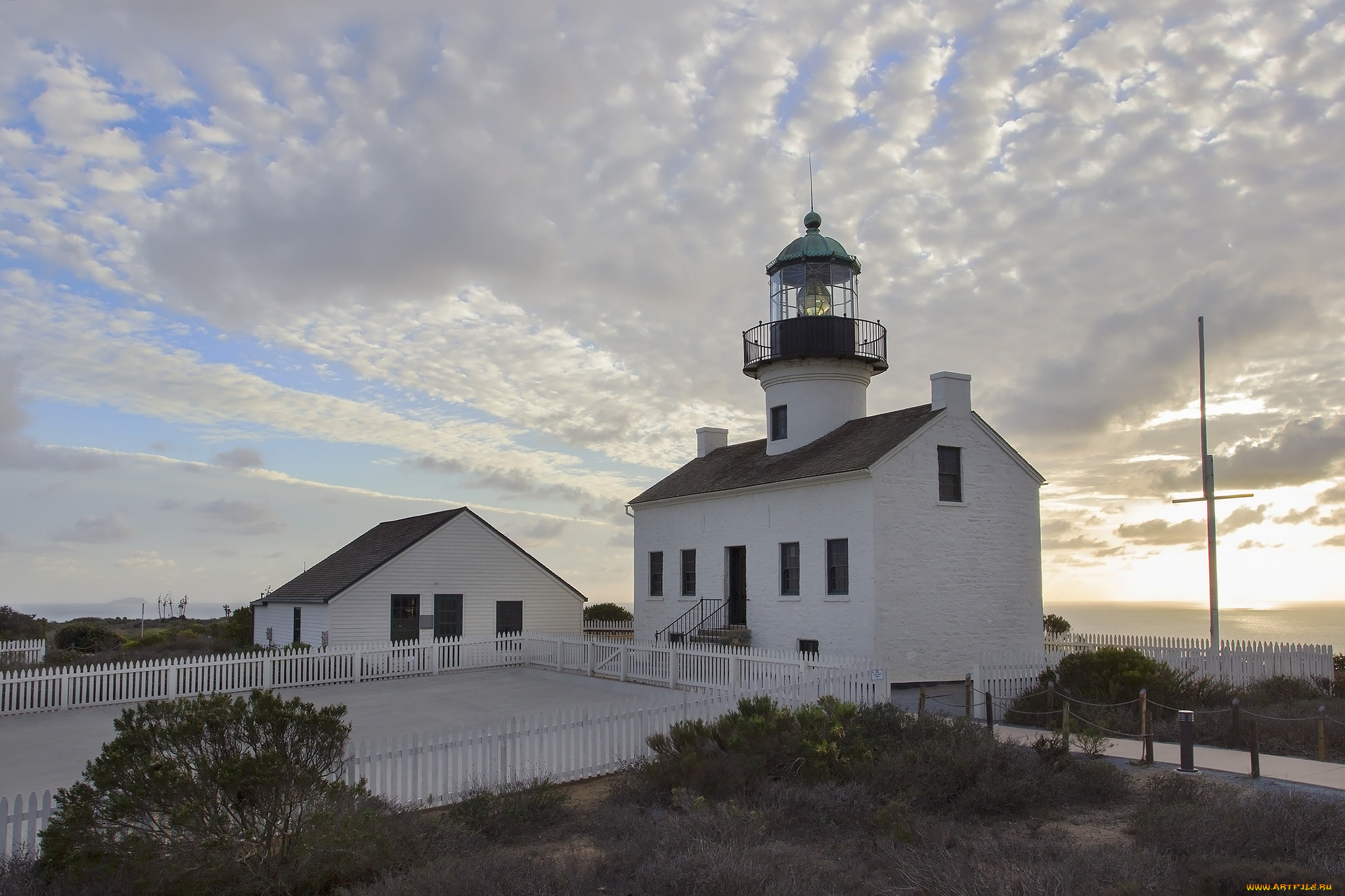 природа, маяки, маяк, свет, облака