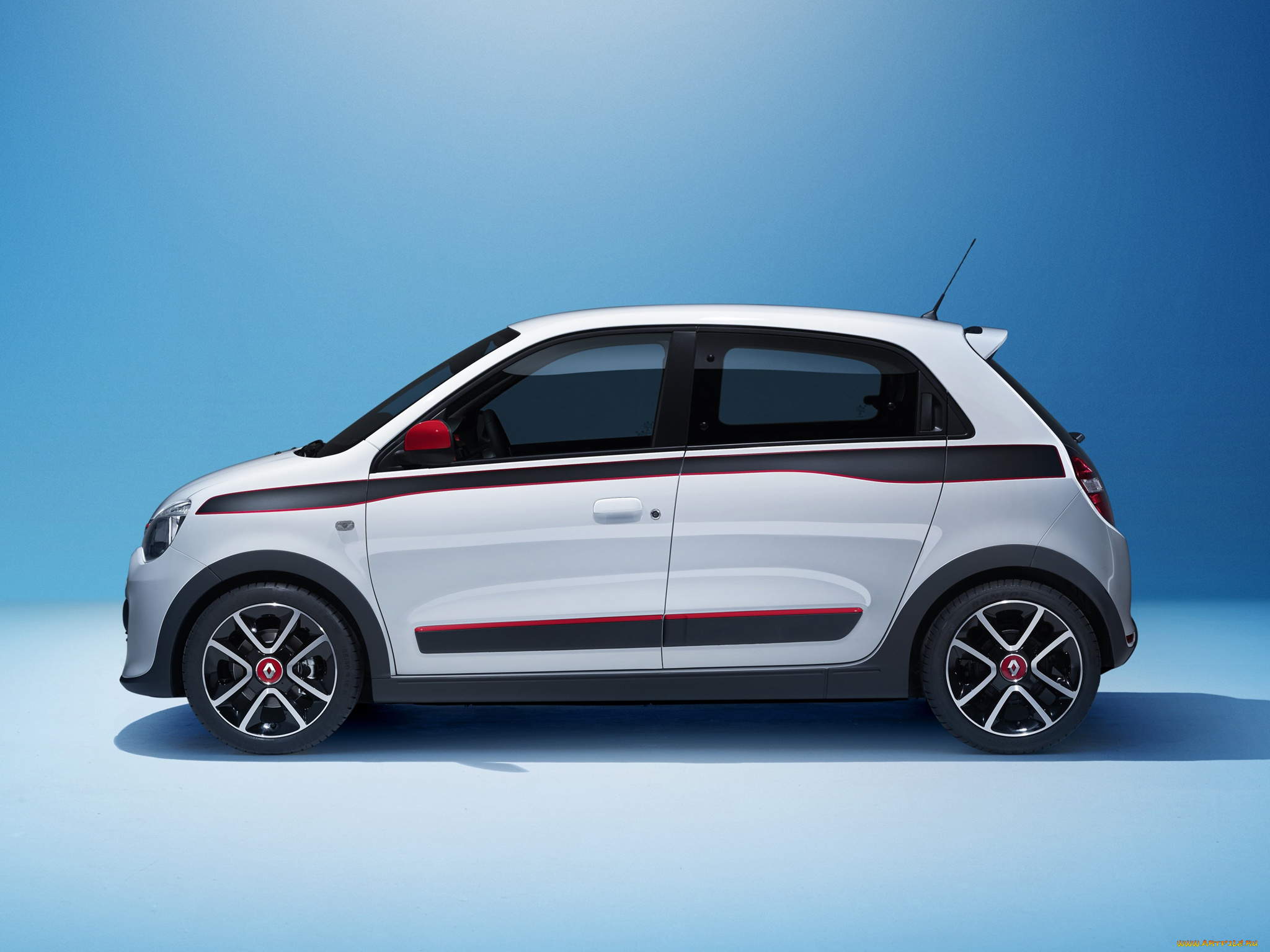 автомобили, renault, 2014г, фон, синий, twingo